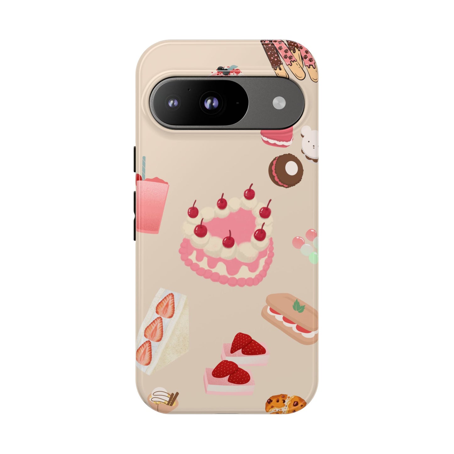 Cute Dessert Lover Phone Case β Sweet Treats Design for iPhone, Samsung & Google Pixel