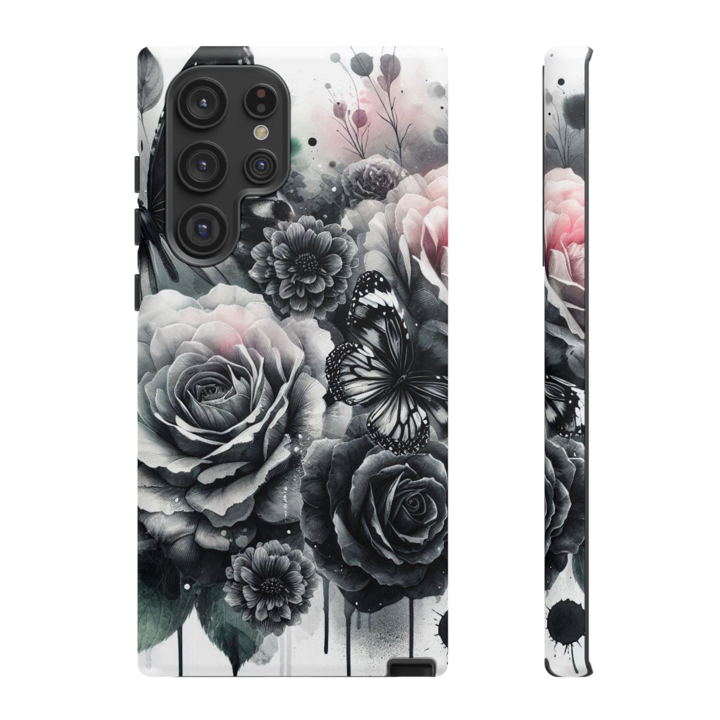 Ethereal Bloom – Floral & Butterfly Art Mobile Cover