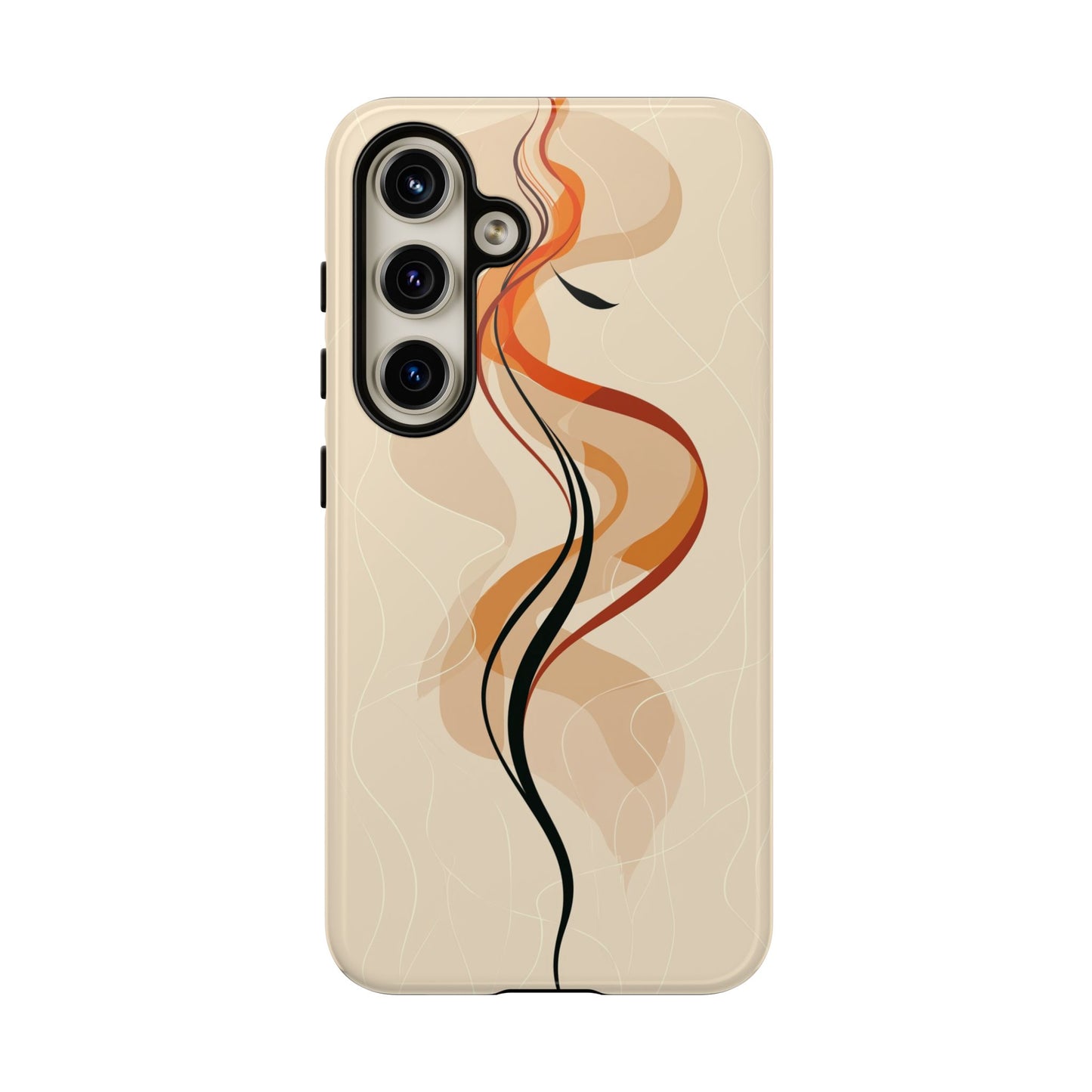 Feminine Flame: Abstract Grace Phone Case for iPhone, Samsung & Pixel
