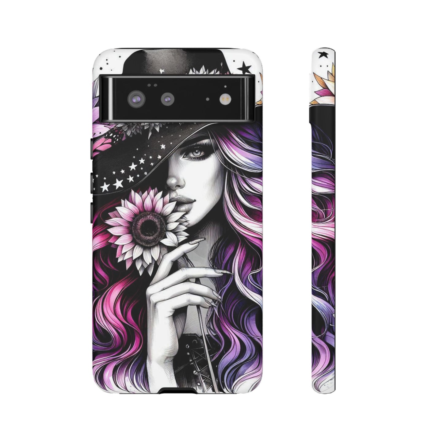 Mystic Bloom – Enchanted Witch & Floral Elegance Mobile Cover