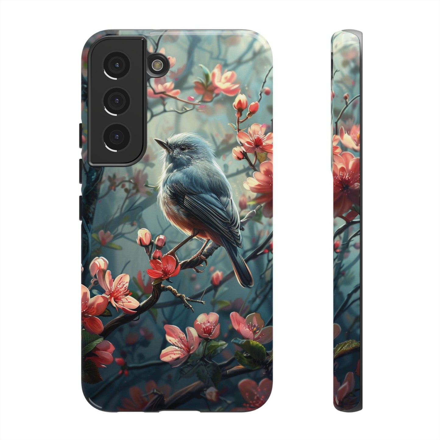 Floral Bird Phone Case β Elegant Nature-Inspired Design for iPhone, Samsung & Google Pixel