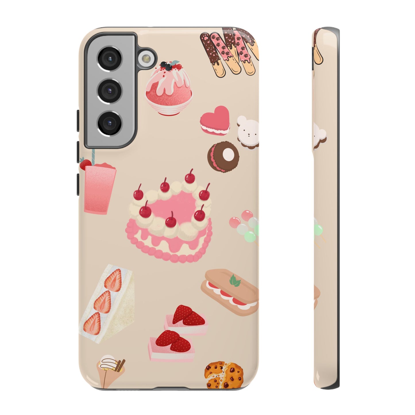 Cute Dessert Lover Phone Case β Sweet Treats Design for iPhone, Samsung & Google Pixel