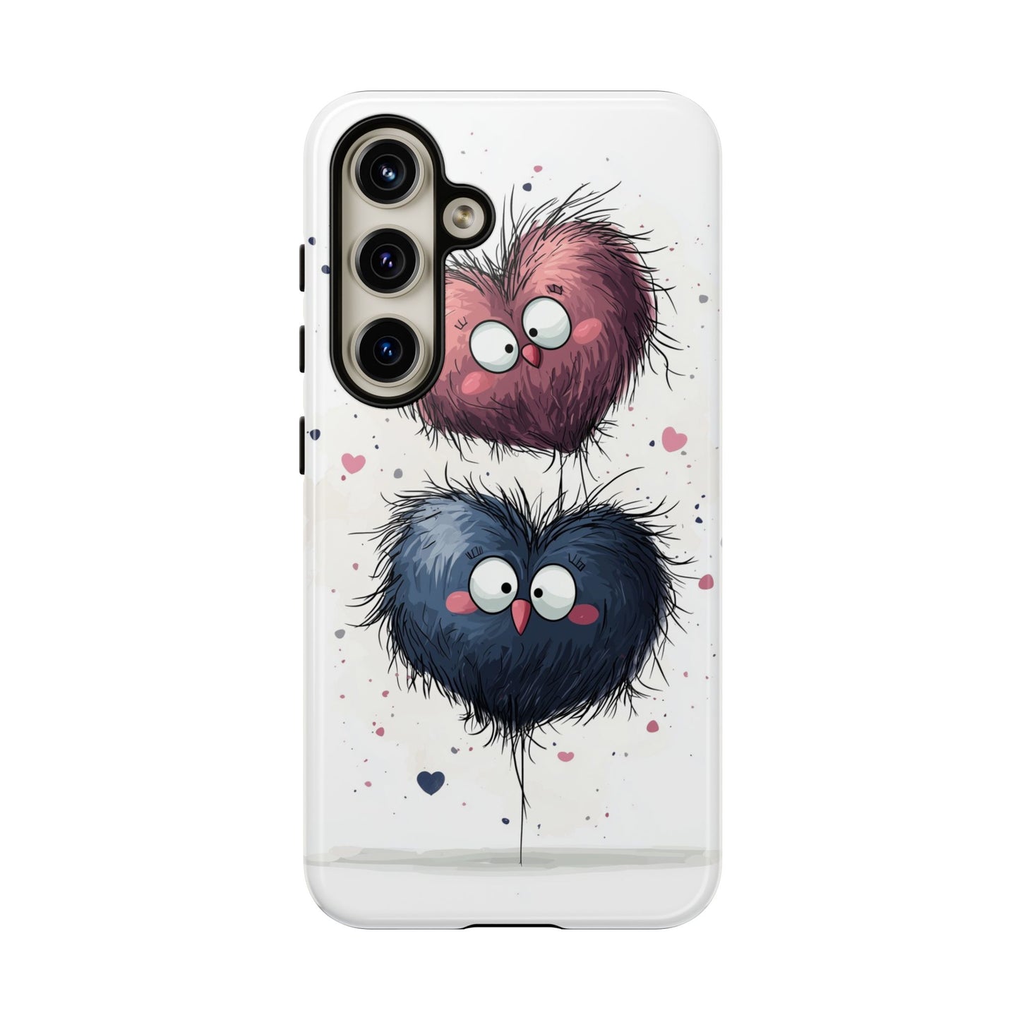 Fluffy Love Duo - Cute Anime Phone Case for iPhone, Samsung, Google Pixel