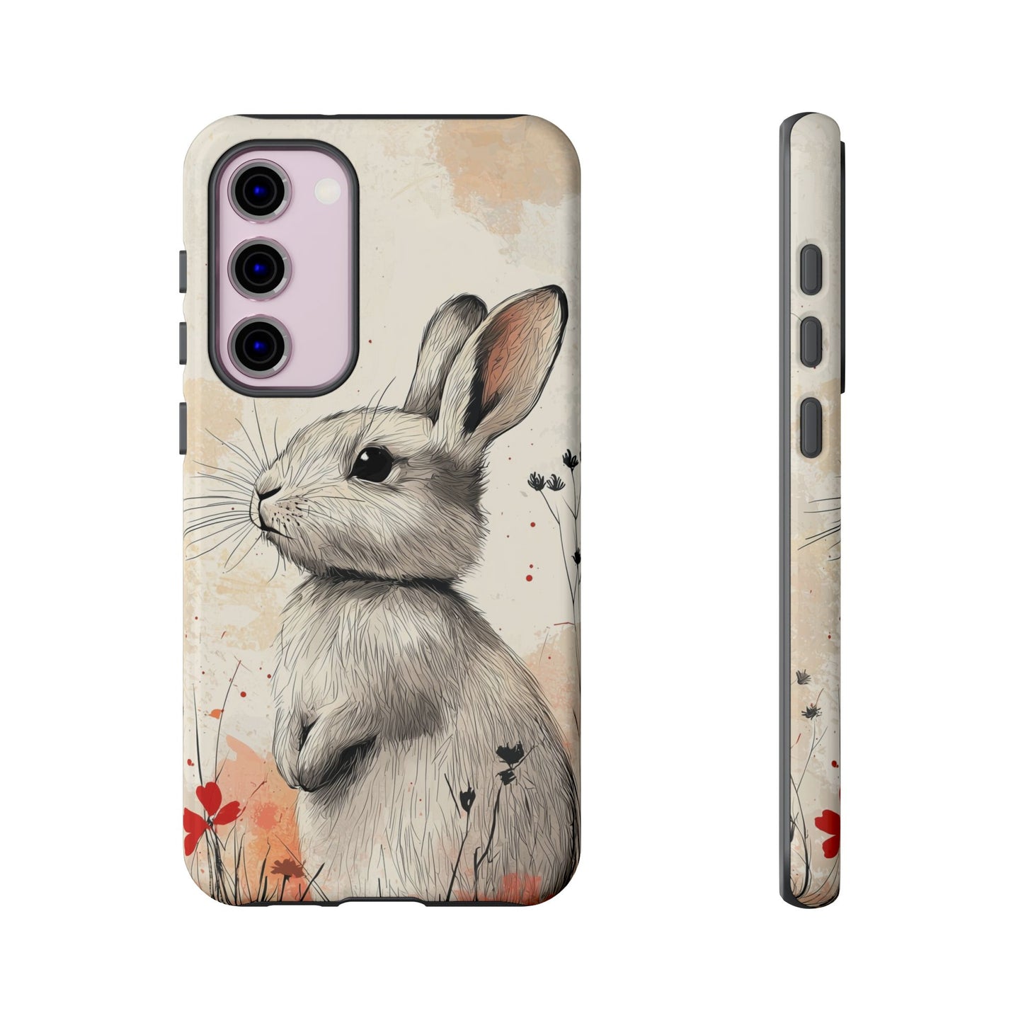 Curious Meadow: Gentle Rabbit Phone Case for iPhone, Samsung & Pixel