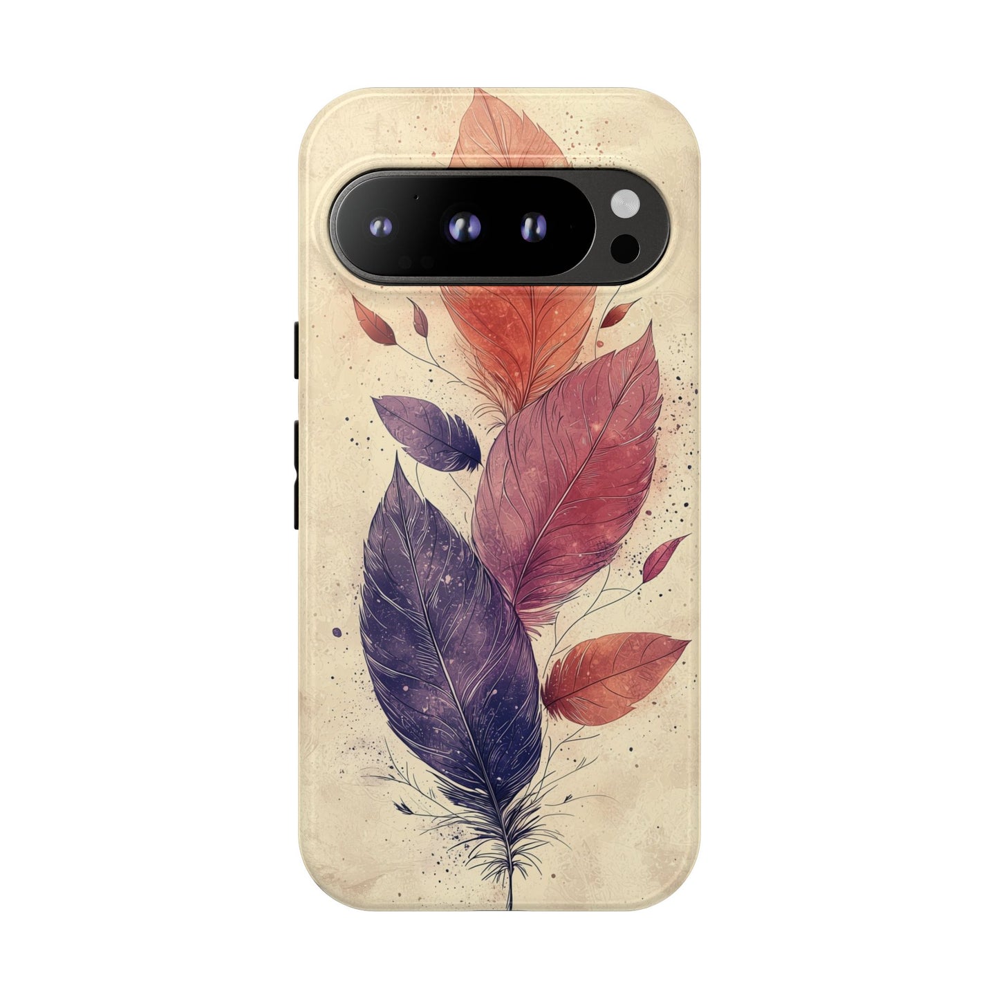 Boho Feather Bloom Phone Case for iPhone, Pixel & Samsung