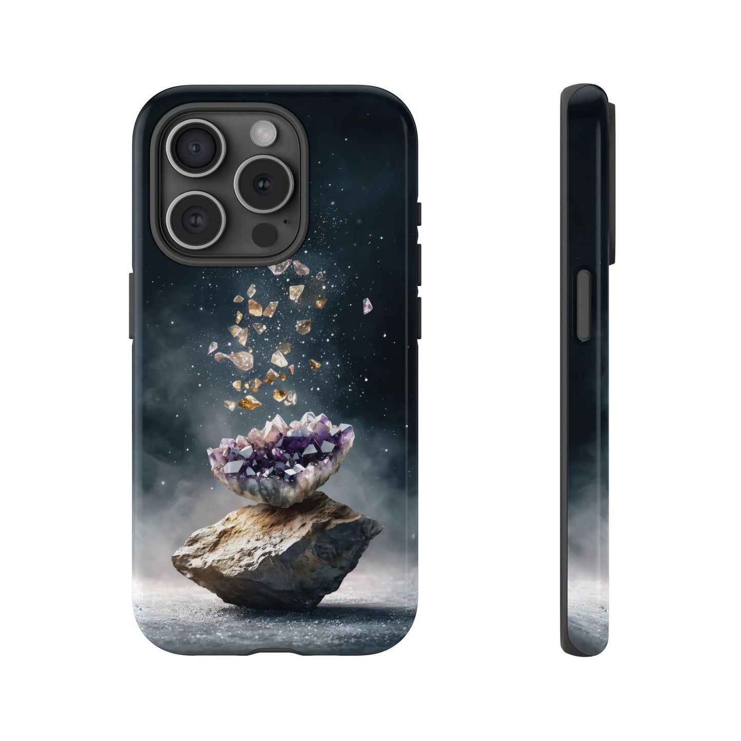 Mystic Amethyst Stones Phone Case for iPhone, Samsung & Google Pixel