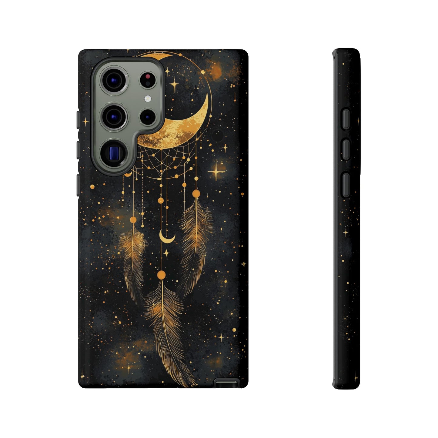 Golden Moon Boho Dreamcatcher Phone Case for iPhone, Pixel & Samsung