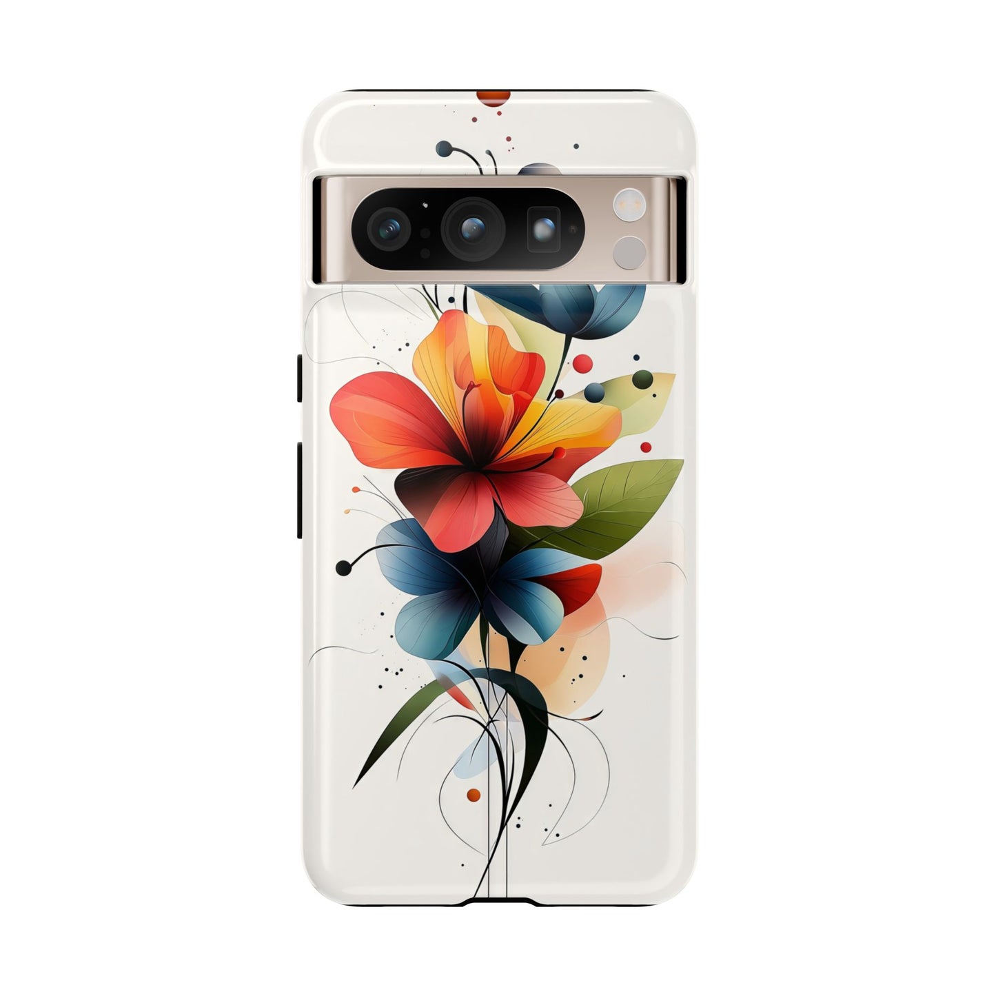 Vibrant Bloom – Modern Floral Art Phone Case for iPhone, Pixel & Samsung