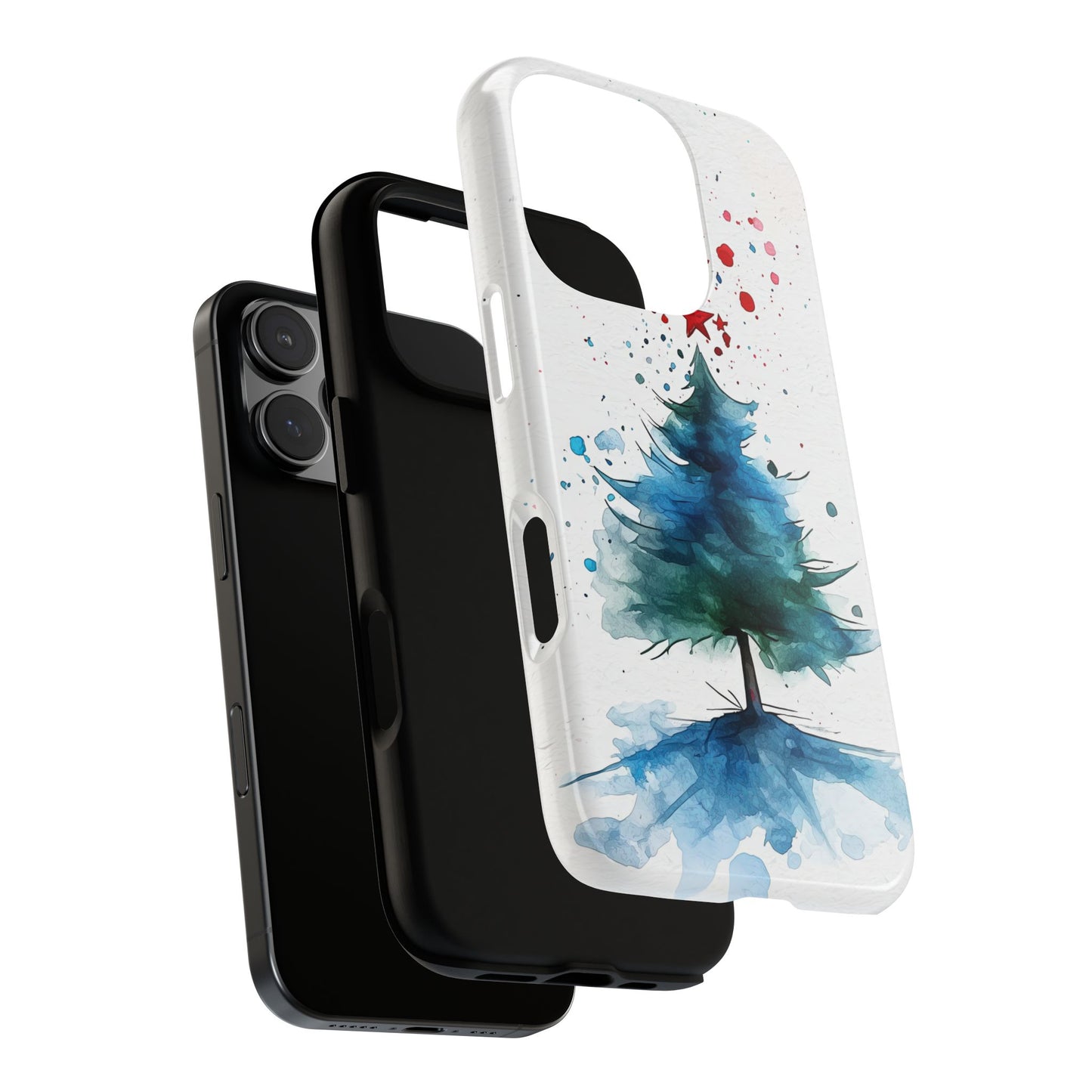 Winter Bloom – Watercolor Tree Art Case for iPhone, Pixel & Samsung