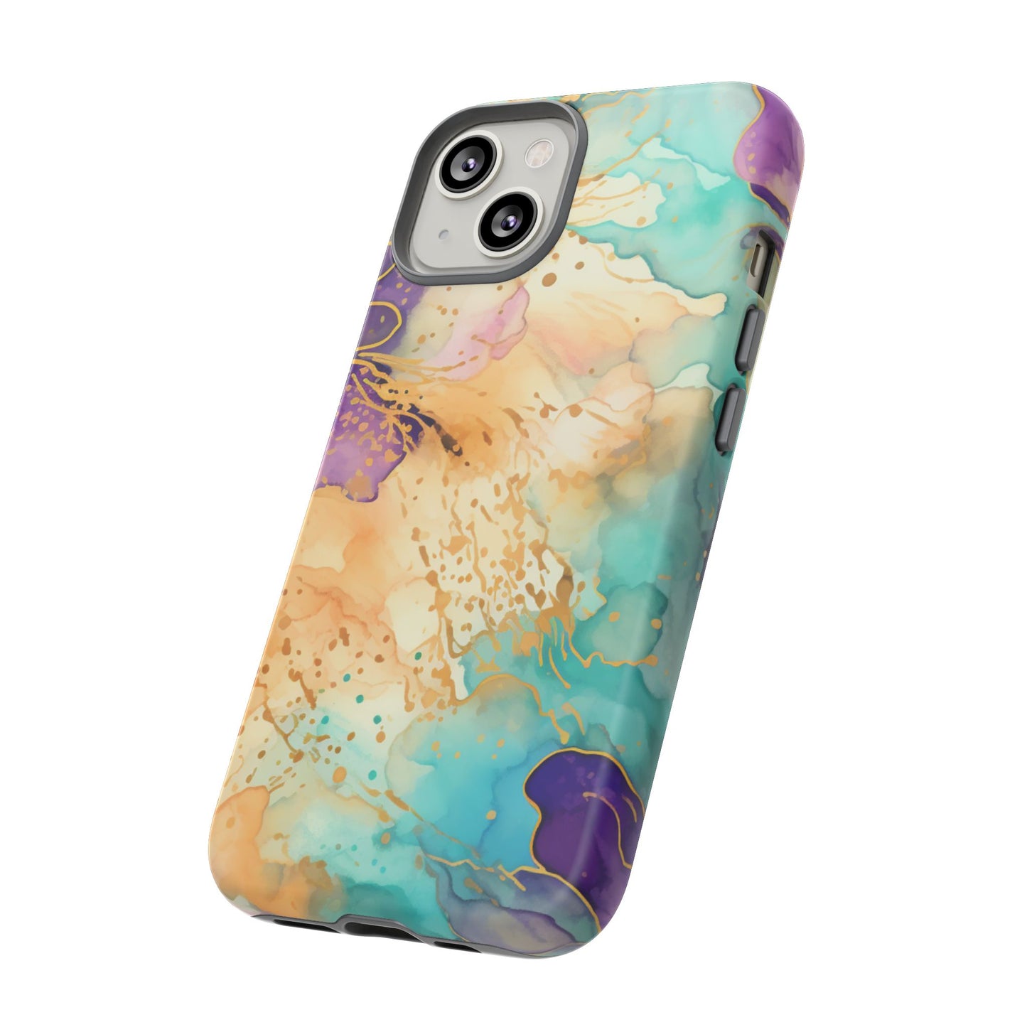 Golden Aura Abstract Watercolor Mobile Case