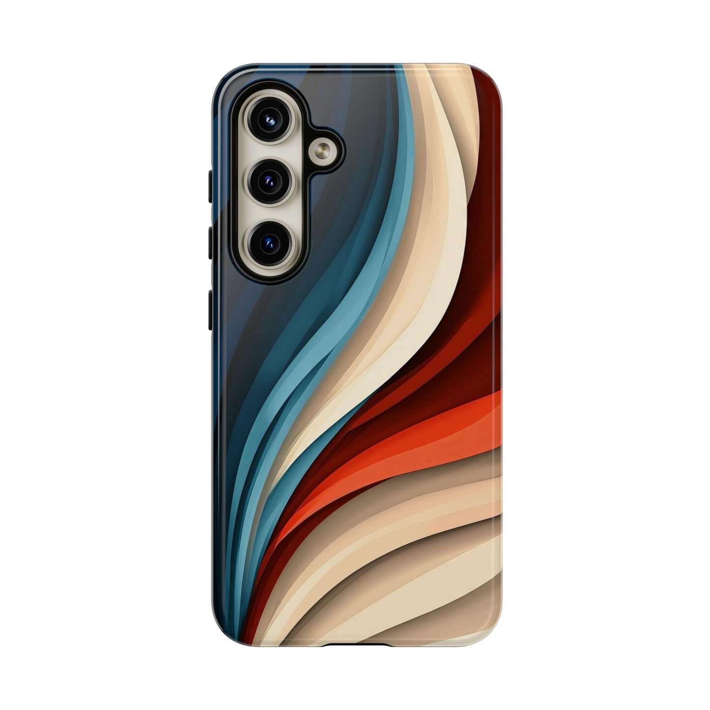 Velvet Waves – Abstract Flow Phone Case for iPhone, Samsung & Pixel