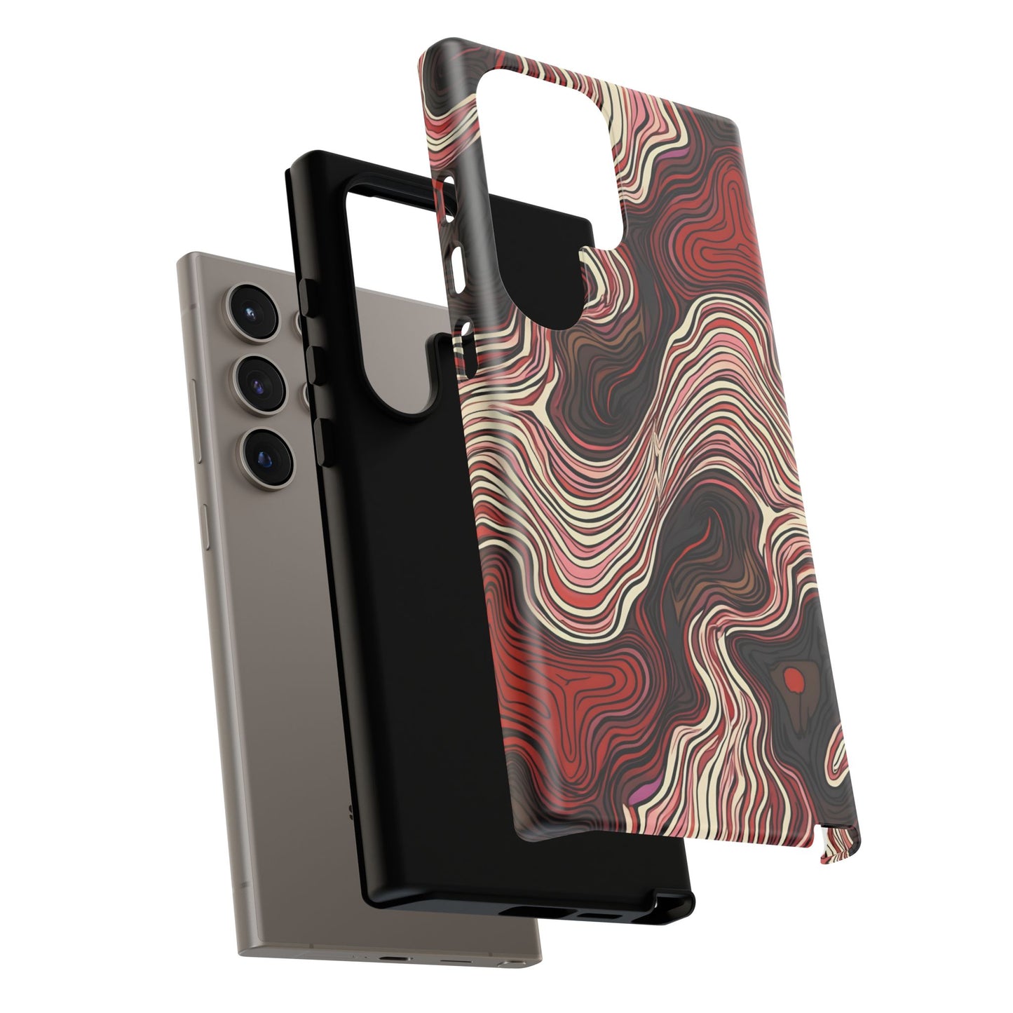 Abstract wavy illusion with swirling lines | Pattern Design