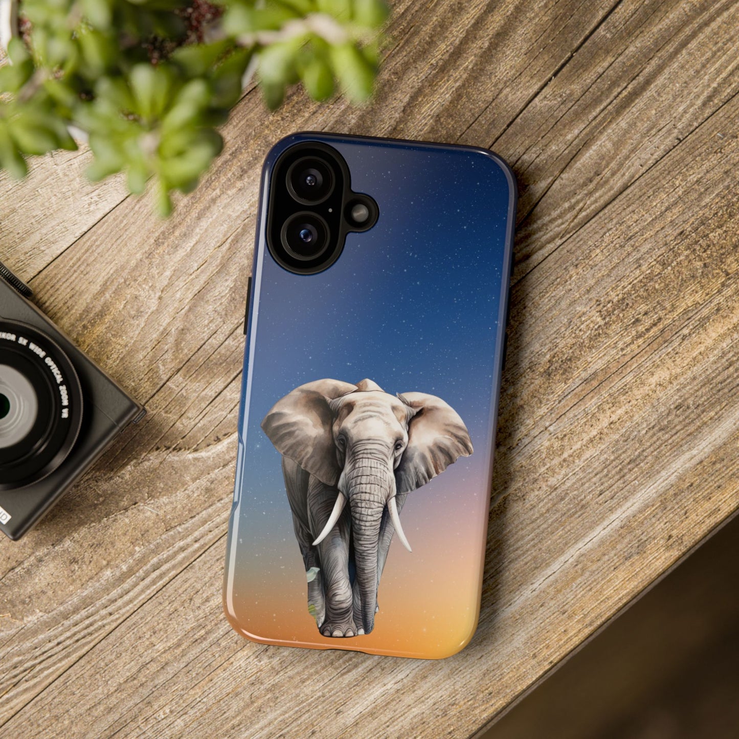 Celestial Elephant Mobile Cover – Dreamy Night Sky Aesthetic