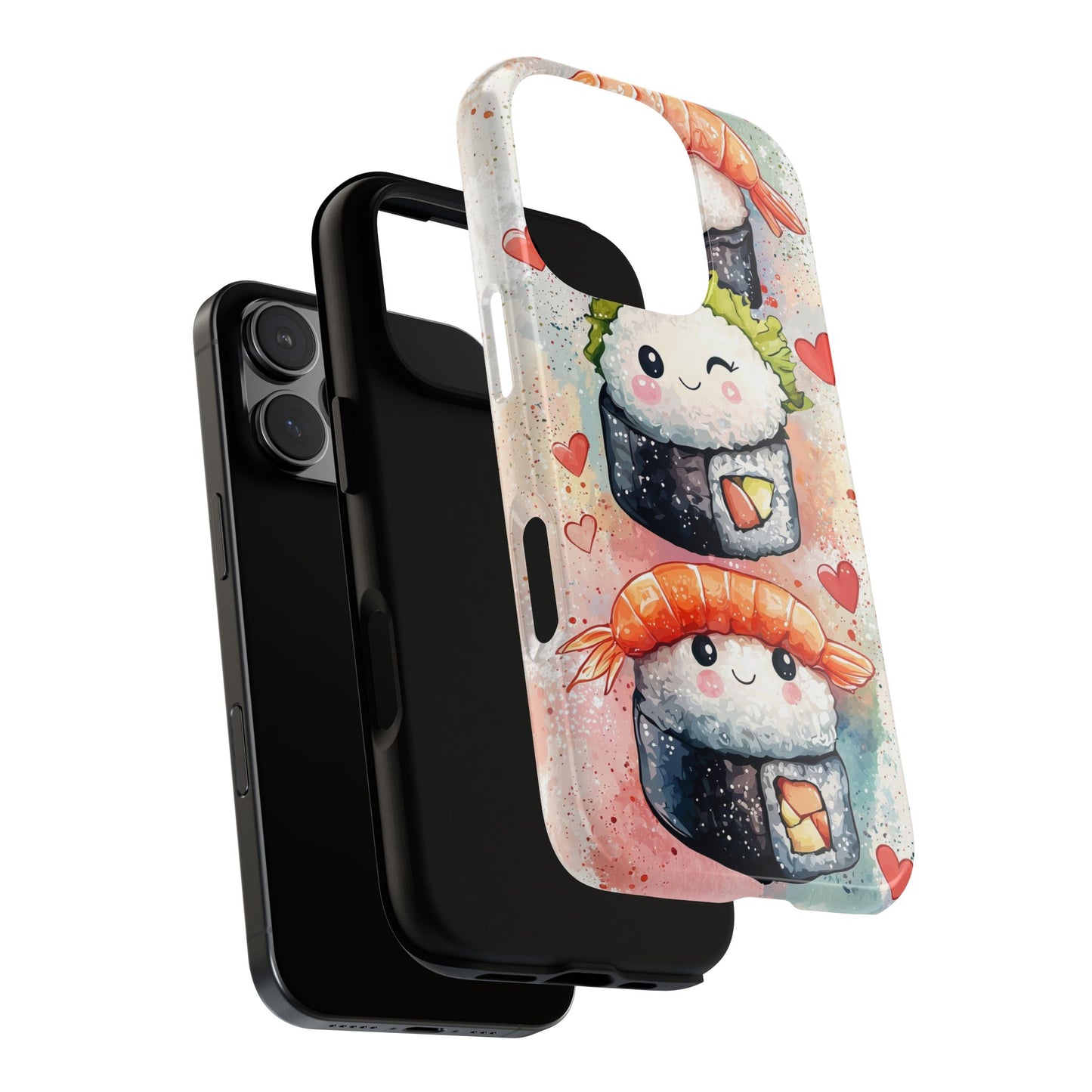 Sweet Sushi Trio - Anime Phone Case Cover for iPhone, Samsung, Google Pixel