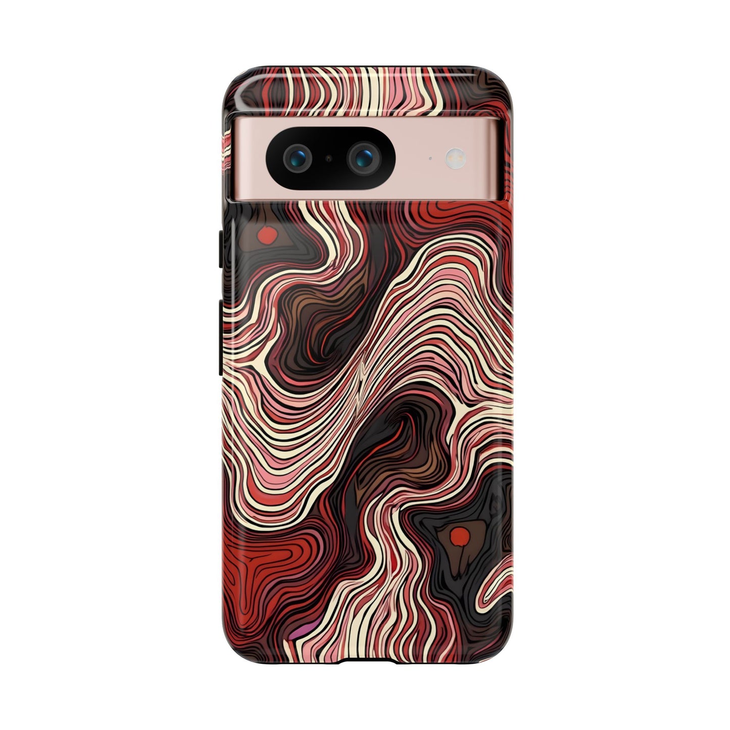 Abstract wavy illusion with swirling lines | Pattern Design