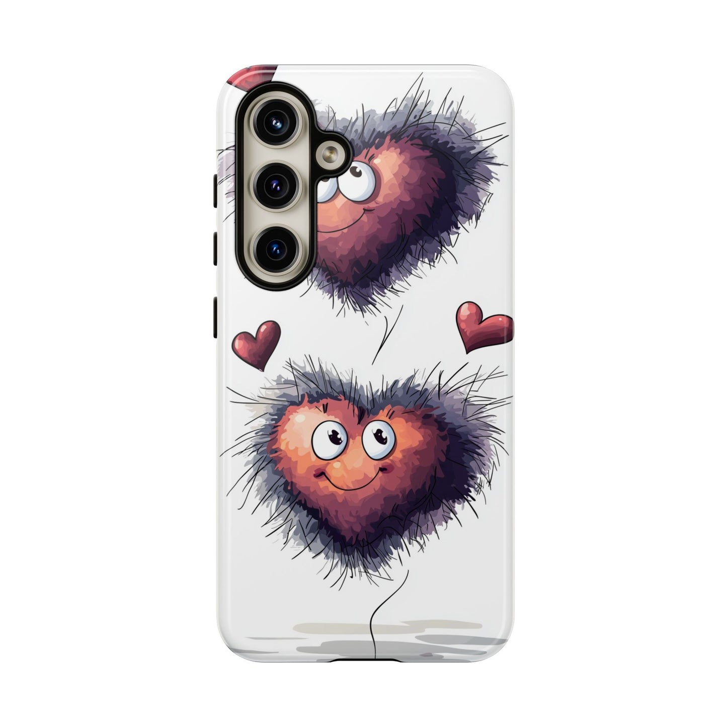 Fuzzy Love Hearts - Cute Anime Phone Case for iPhone, Samsung, Google Pixel