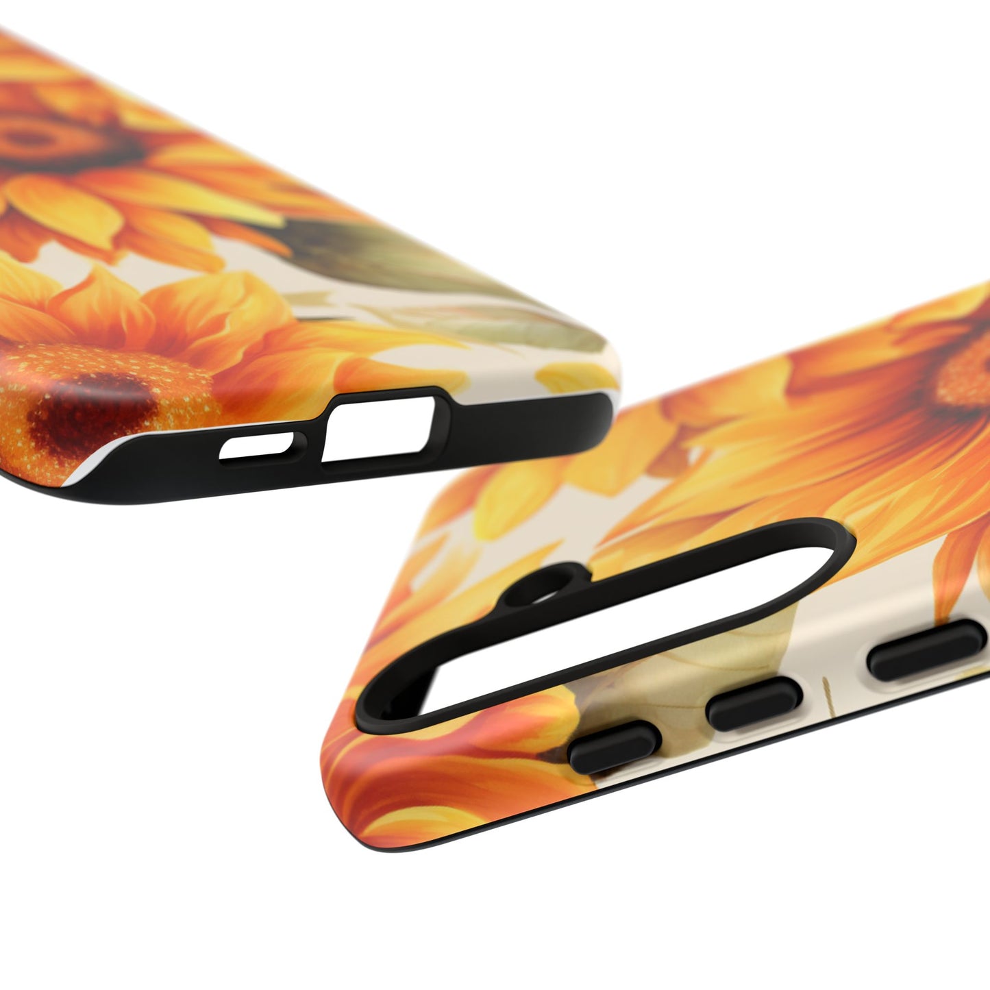 Golden Sunflower Glow Mobile Case – Radiant & Elegant