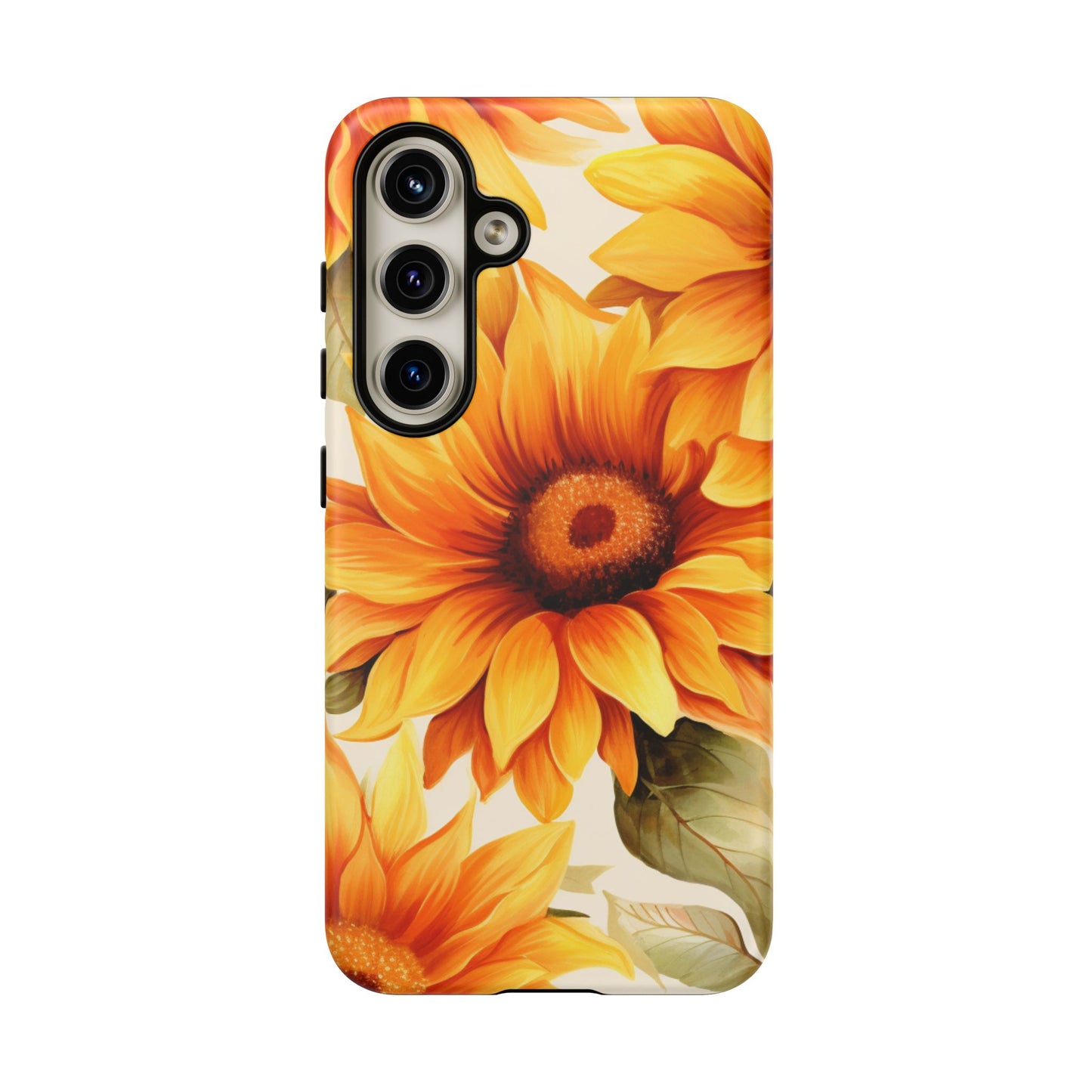 Golden Sunflower Glow Mobile Case – Radiant & Elegant