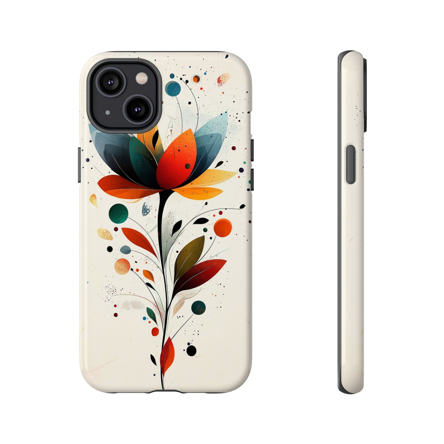 Celestial Petals – Abstract Floral Burst Phone Case for iPhone, Pixel & Samsung