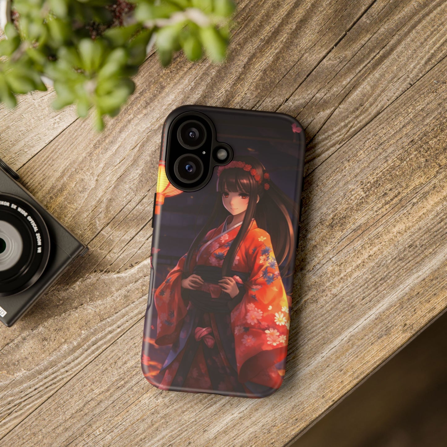 Anime Girl Phone Case - Cute Aesthetic Cover for iPhone, Samsung & Google Pixel, Girly Phone Case, Kawaii Phone Case, Anime Lover Gift