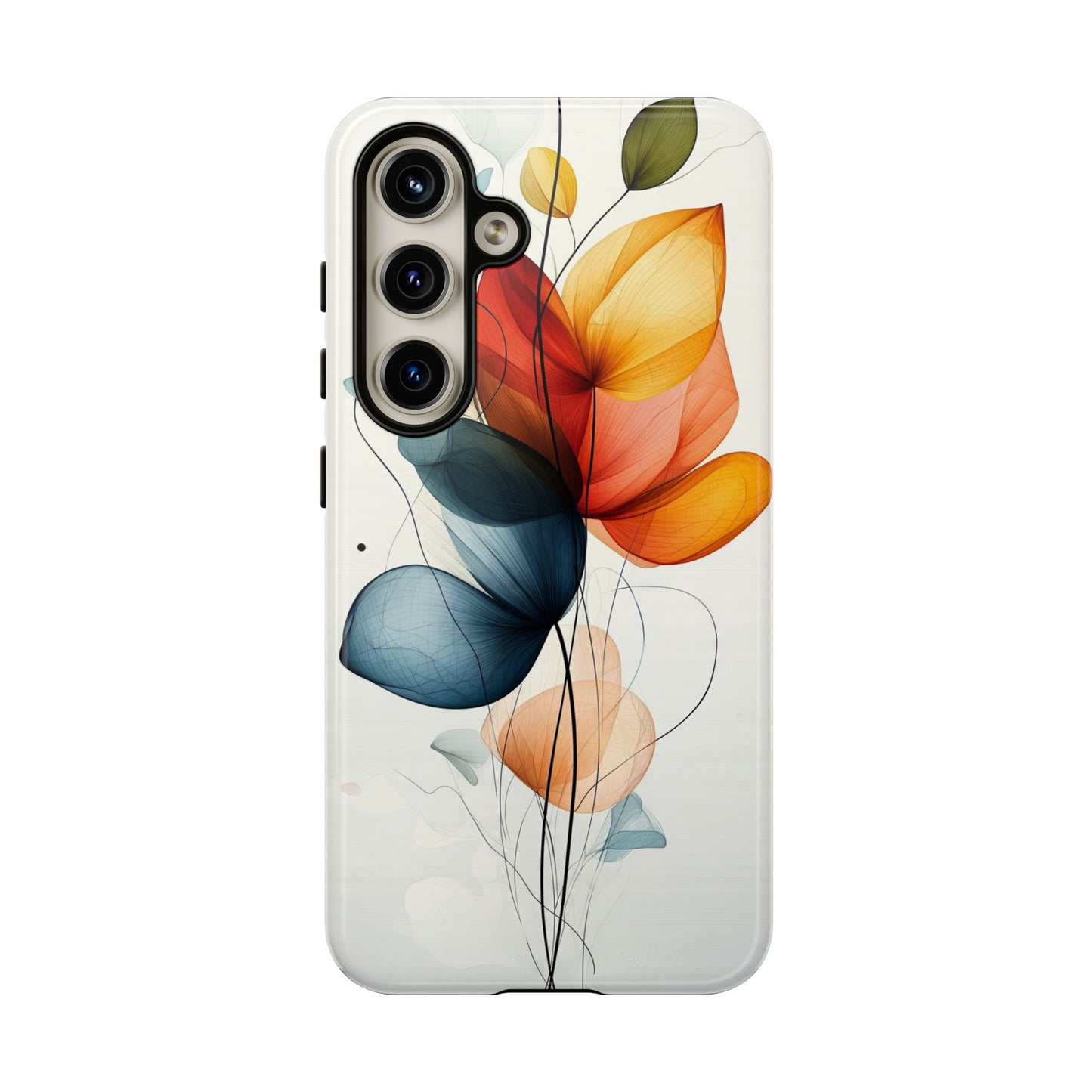 Whispering Petals – Elegant Floral Art Case for iPhone, Pixel & Samsung
