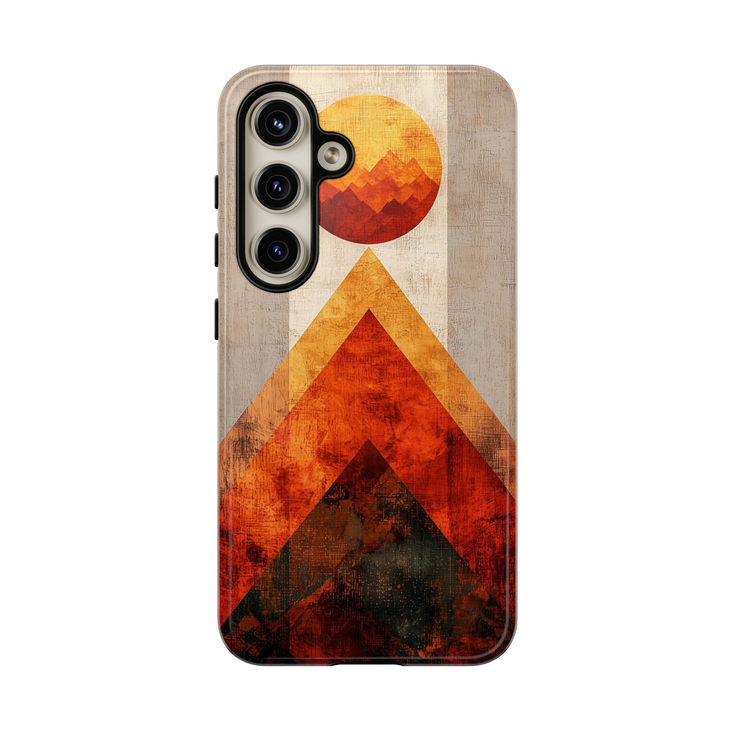 Boho Sun & Peaks Geometric Phone Case for iPhone, Pixel & Samsung