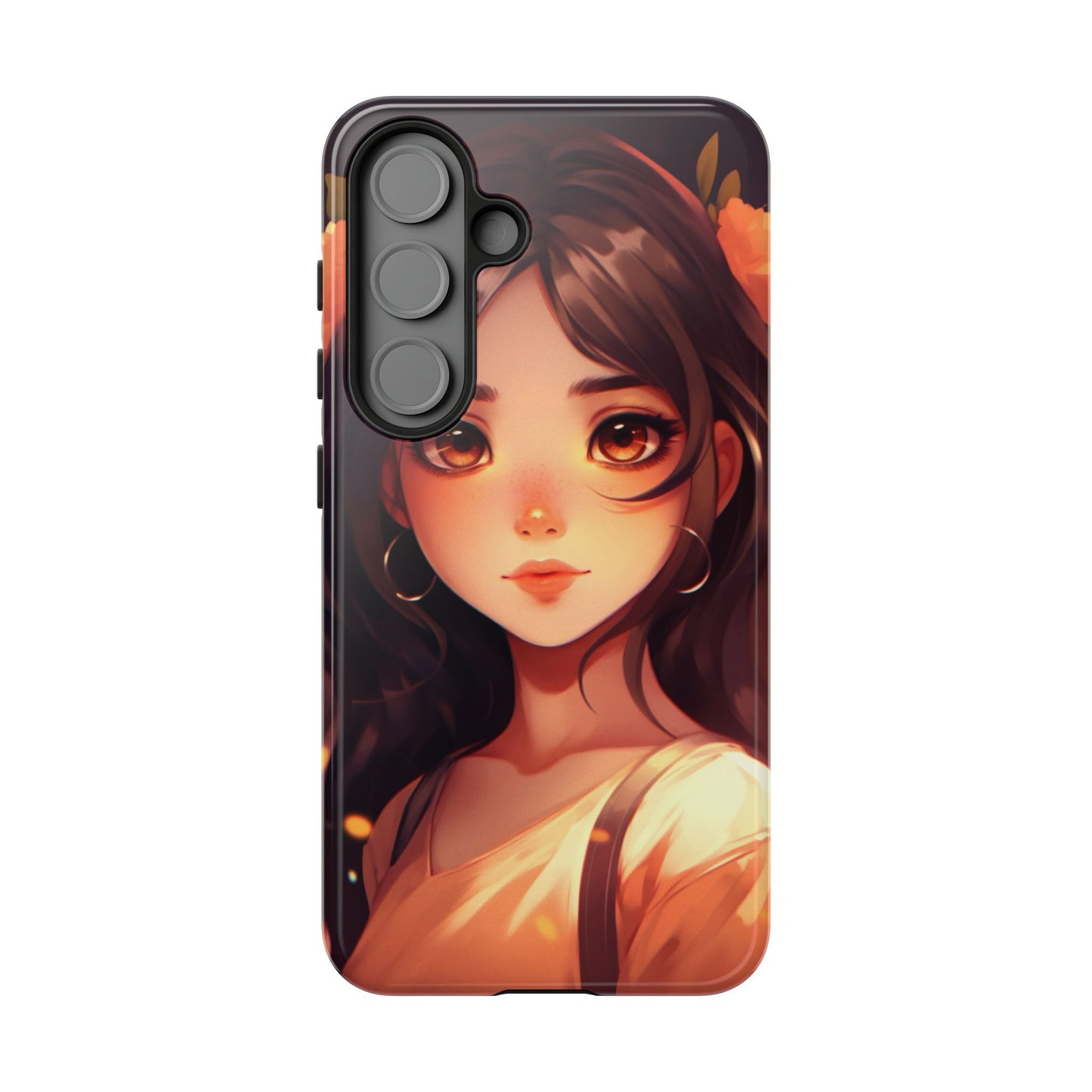 Anime Girl Phone Case - Cute Aesthetic Cover for iPhone, Samsung & Google Pixel, Kawaii Phone Case, Girly Phone Case, Anime Lover Gift