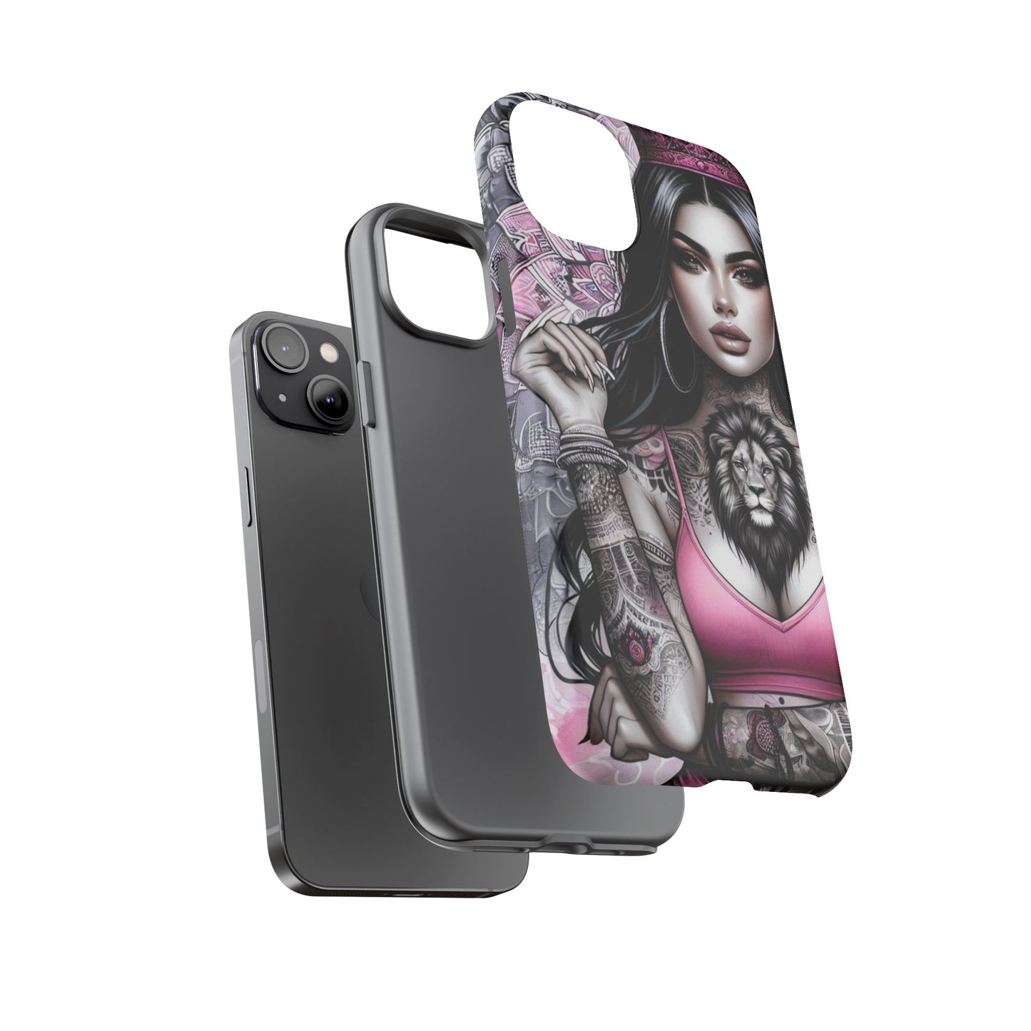 Queen of the Jungle – Regal Tattooed Goddess Mobile Cover