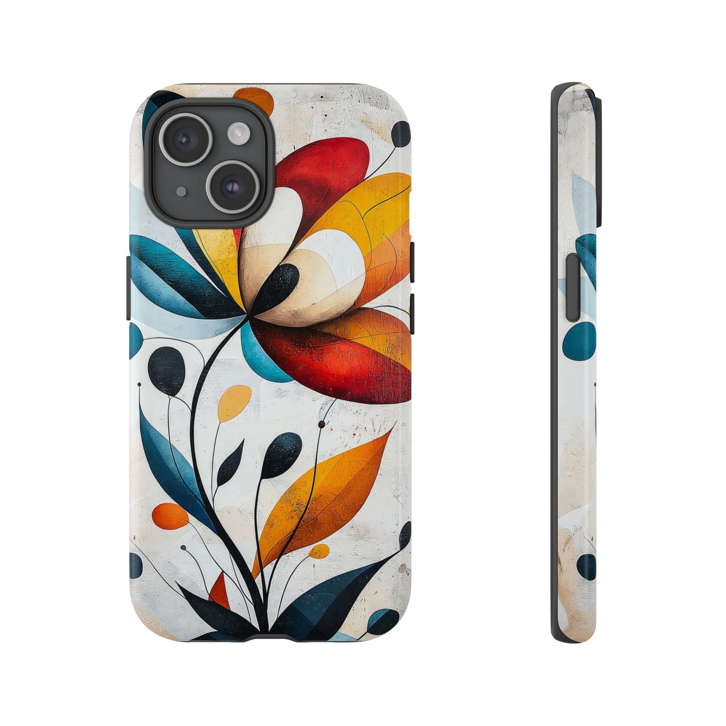 Prism Bloom – Bold Geometric Floral Case for iPhone, Pixel & Samsung