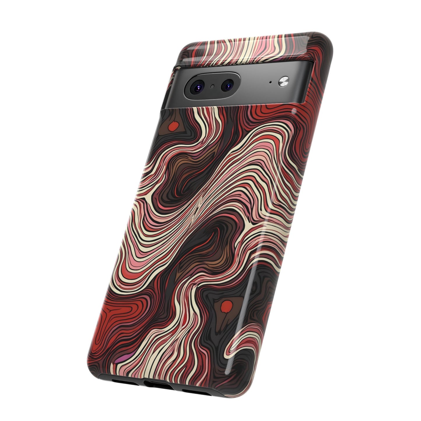Abstract wavy illusion with swirling lines | Pattern Design