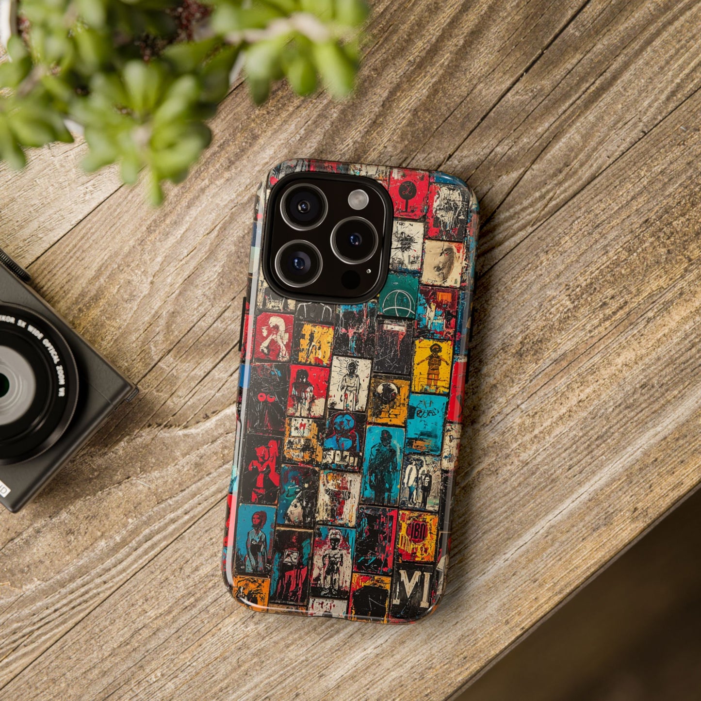 Abstract Art Phone Case – Basquiat-Inspired Phone Cover - iPhone, Samsung & Google Pixel Cover - Artistic Painting Case, Art Lover Gift