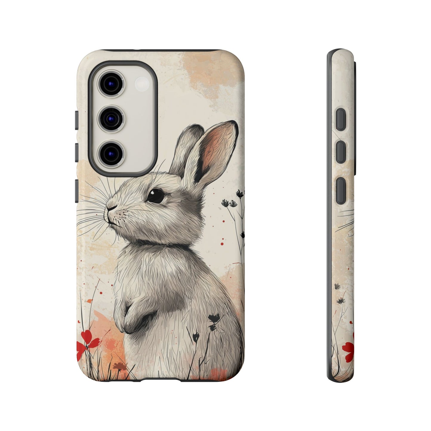 Curious Meadow: Gentle Rabbit Phone Case for iPhone, Samsung & Pixel