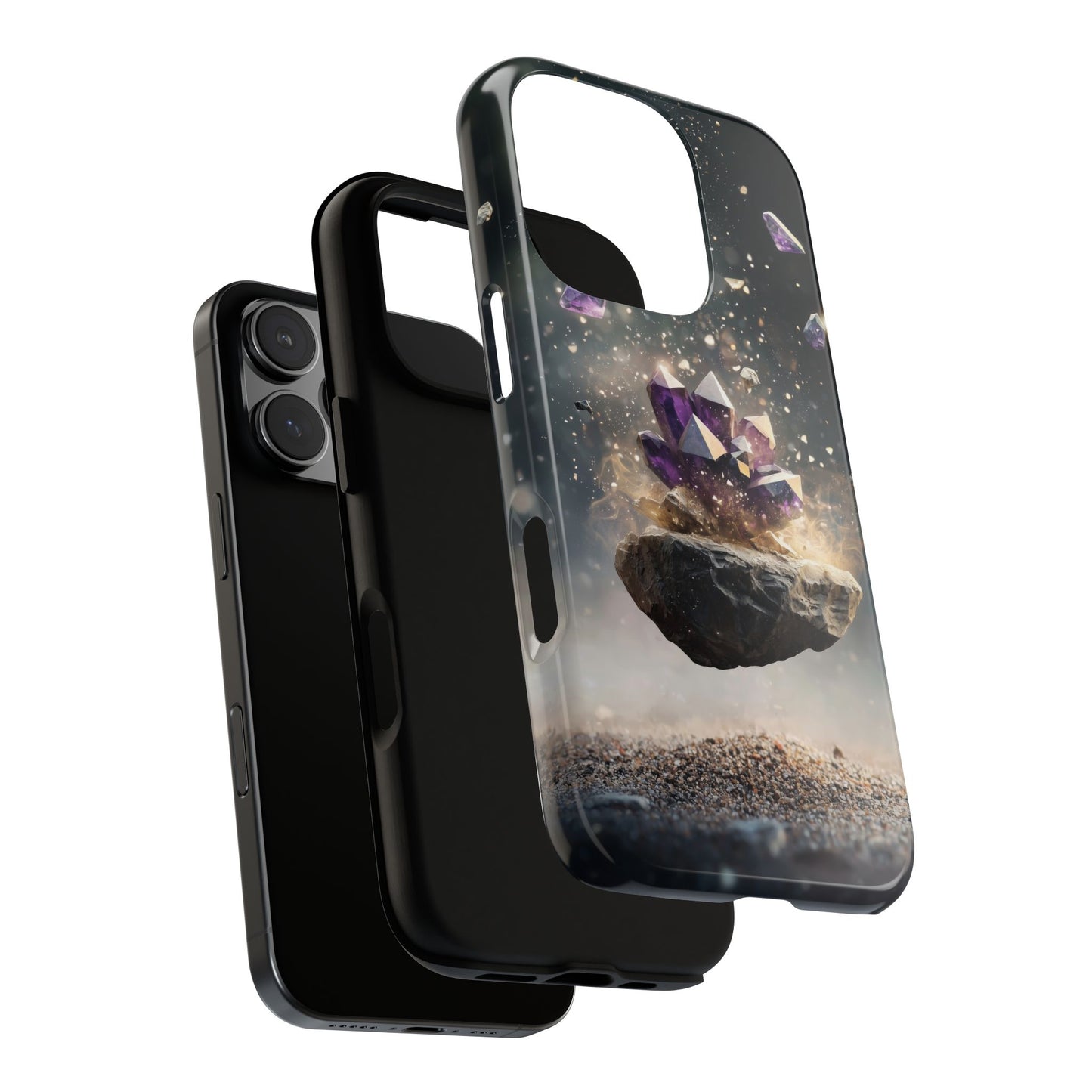 Mystic Amethyst Stones Phone Case for iPhone, Samsung & Google Pixel