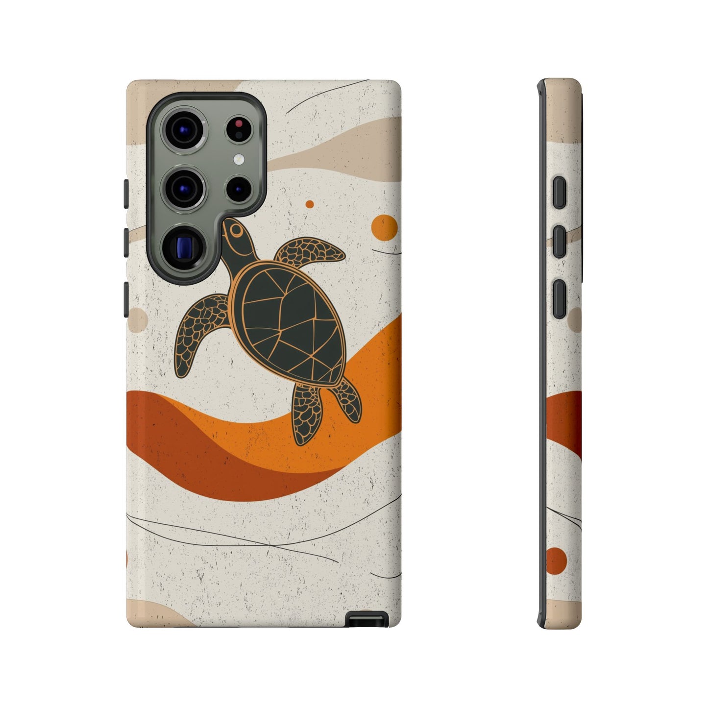 Flow of the Tide: Abstract Turtle Drift Phone Case for iPhone, Samsung & Pixel