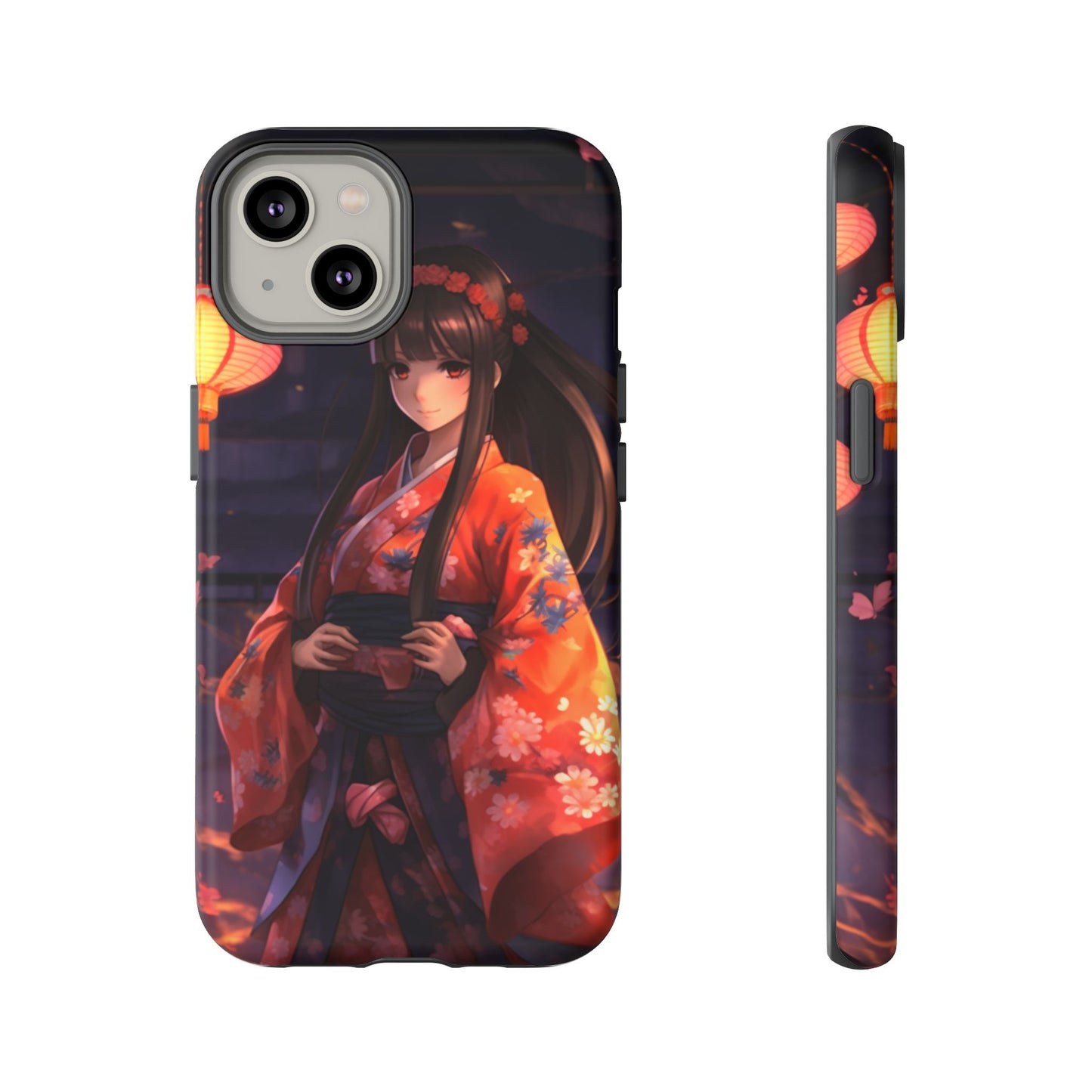 Anime Girl Phone Case - Cute Aesthetic Cover for iPhone, Samsung & Google Pixel, Girly Phone Case, Kawaii Phone Case, Anime Lover Gift