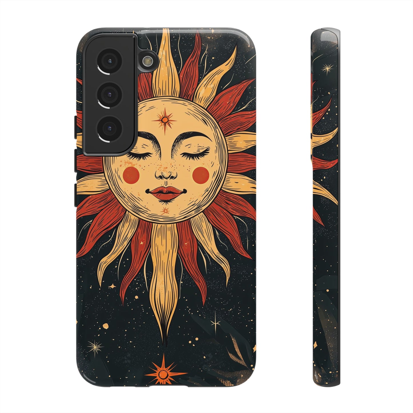 Boho Cosmic Sun Phone Case for iPhone, Pixel & Samsung