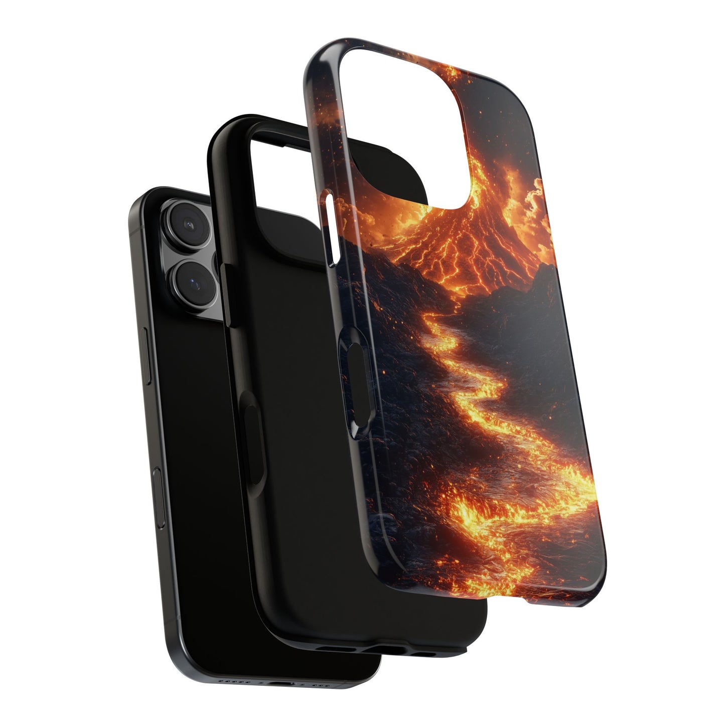 Erupting Volcano Lava Flow Phone Case for iPhone, Samsung & Pixel