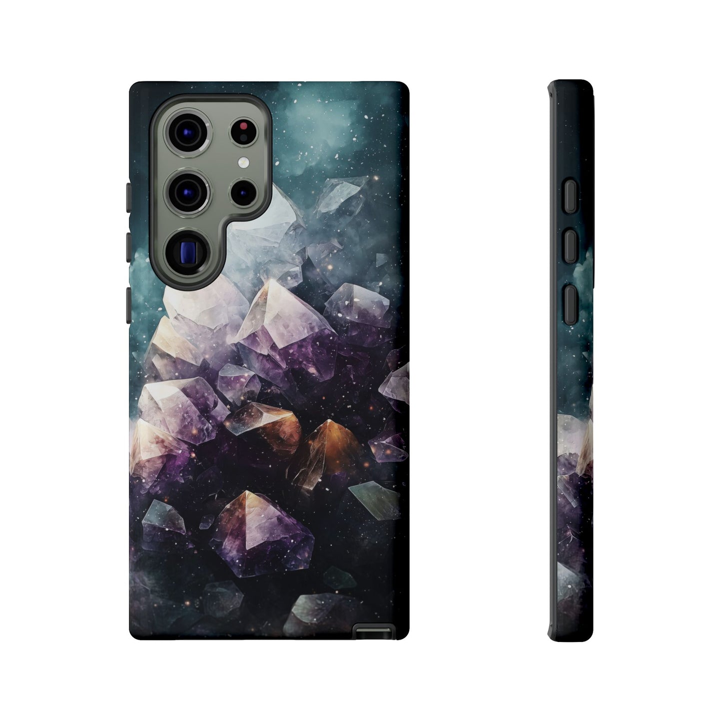 Galactic Amethyst Stones Phone Case for iPhone, Samsung & Google Pixel