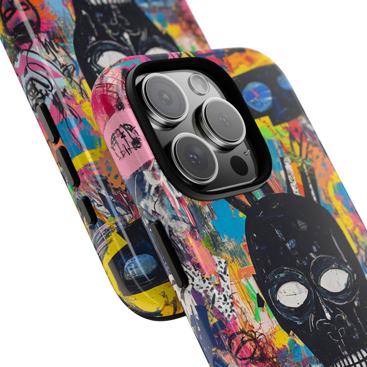 Street Art Phone Case – Basquiat-Inspired Phone Cover– Bold, Graffiti-Inspired Cover - iPhone, Samsung & Google Pixel Cover - Artistic Painting Case, Art Lover Gift
