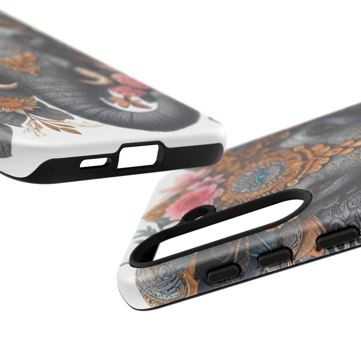 Golden Royal Elephant Mobile Cover – Luxurious Ornate Art