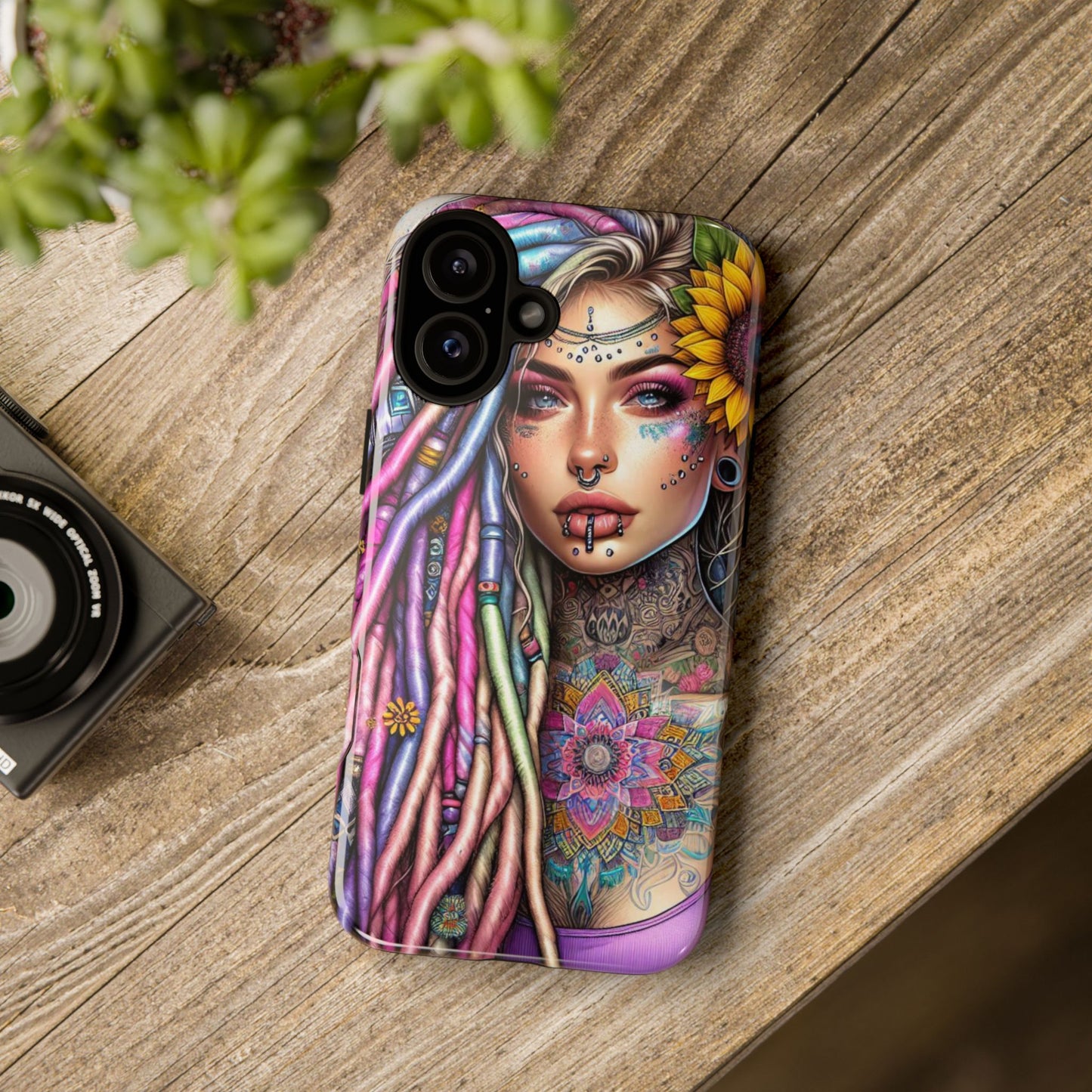 Boho Mandala Goddess – Ethereal Tattoo Art Mobile Cover