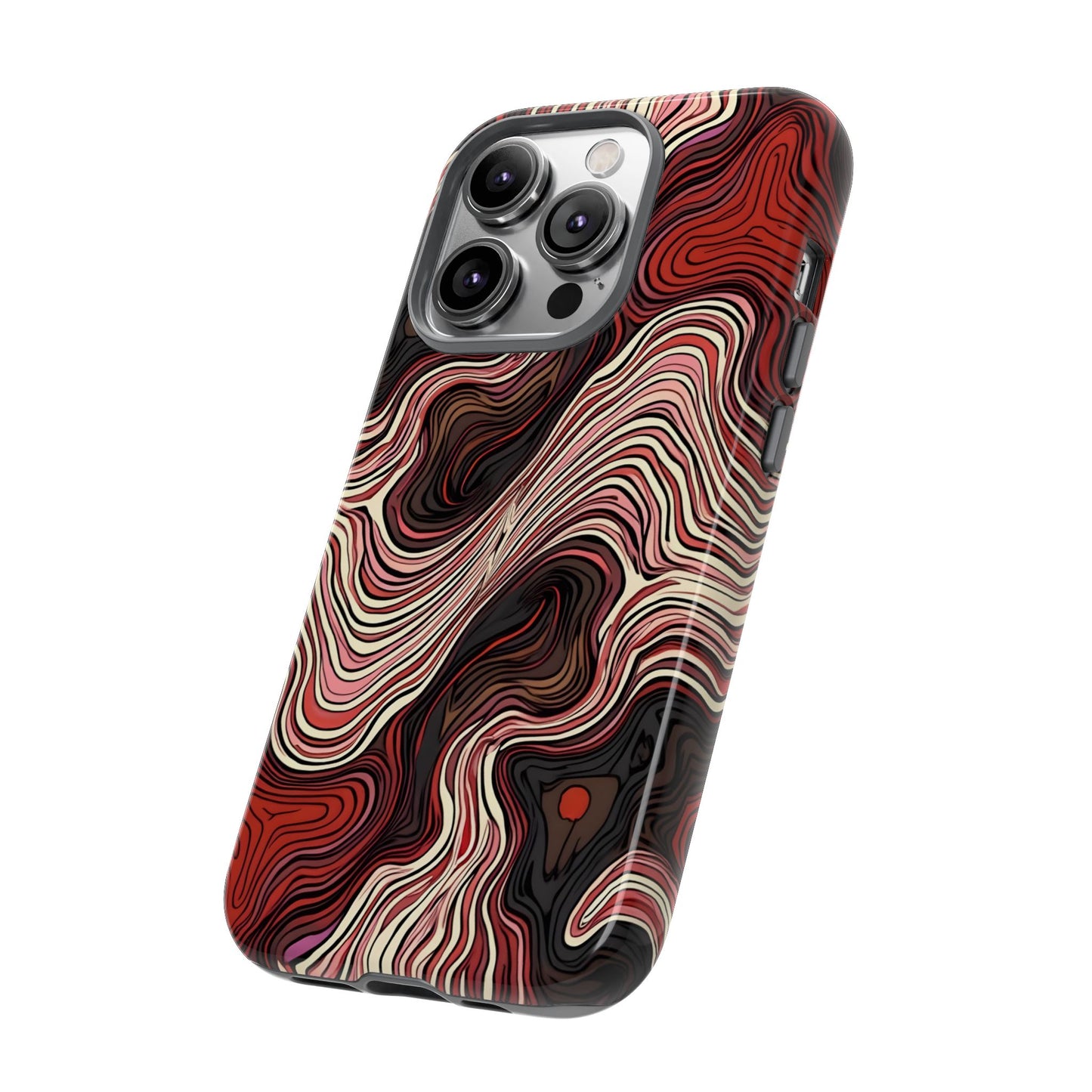 Abstract wavy illusion with swirling lines | Pattern Design