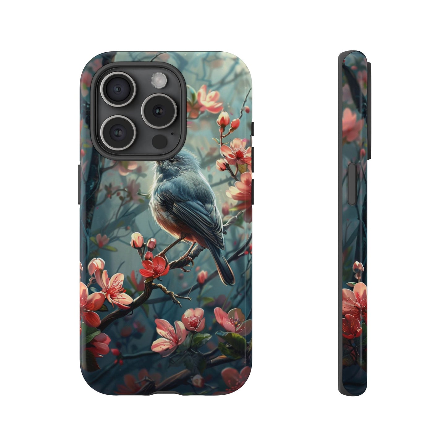 Floral Bird Phone Case β Elegant Nature-Inspired Design for iPhone, Samsung & Google Pixel