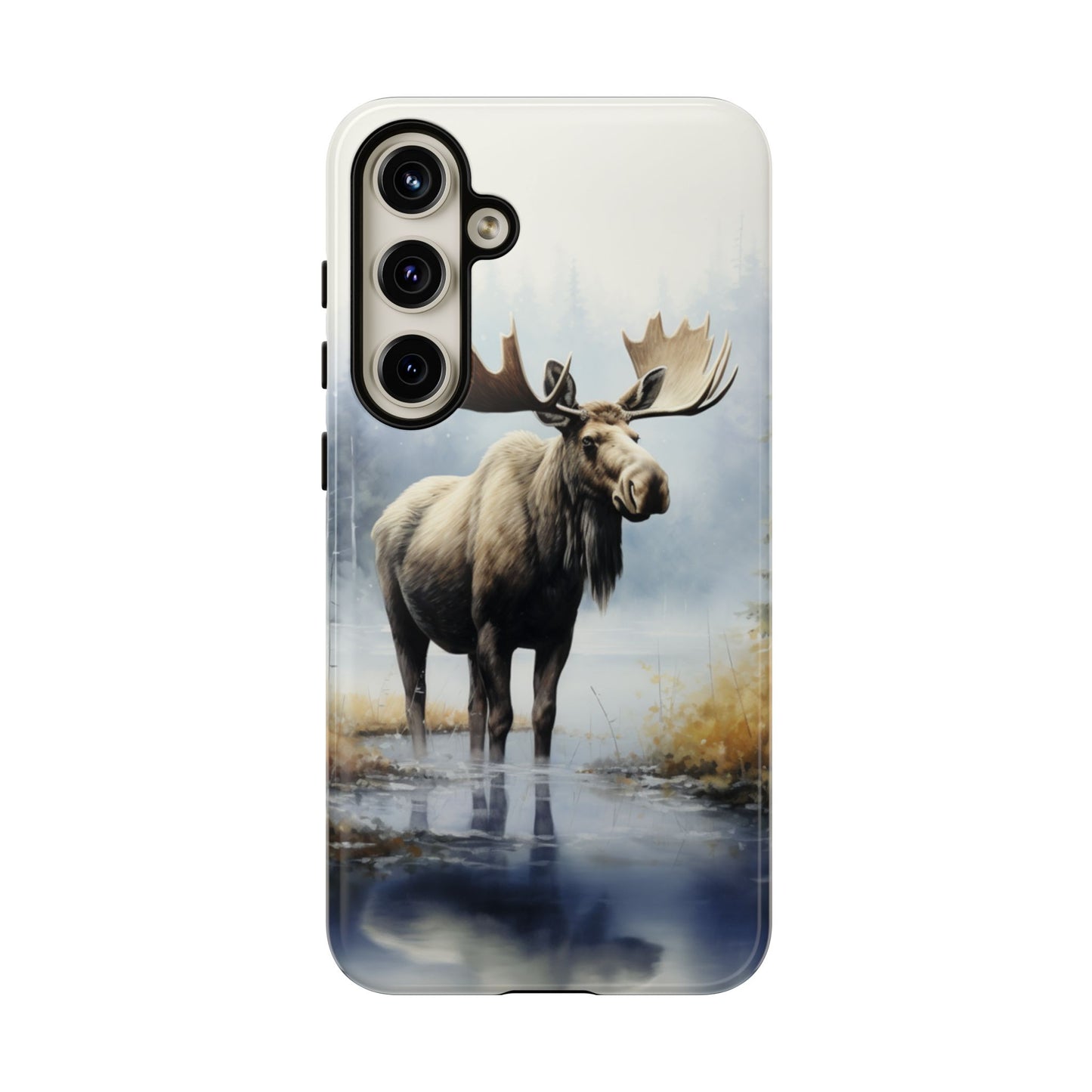 Majestic Moose Print Phone Case β Durable & Stylish Wildlife Design - iPhone, Samsung & Google Pixel Cover - Artistic Elk Phone Case, Animal Lover Gift