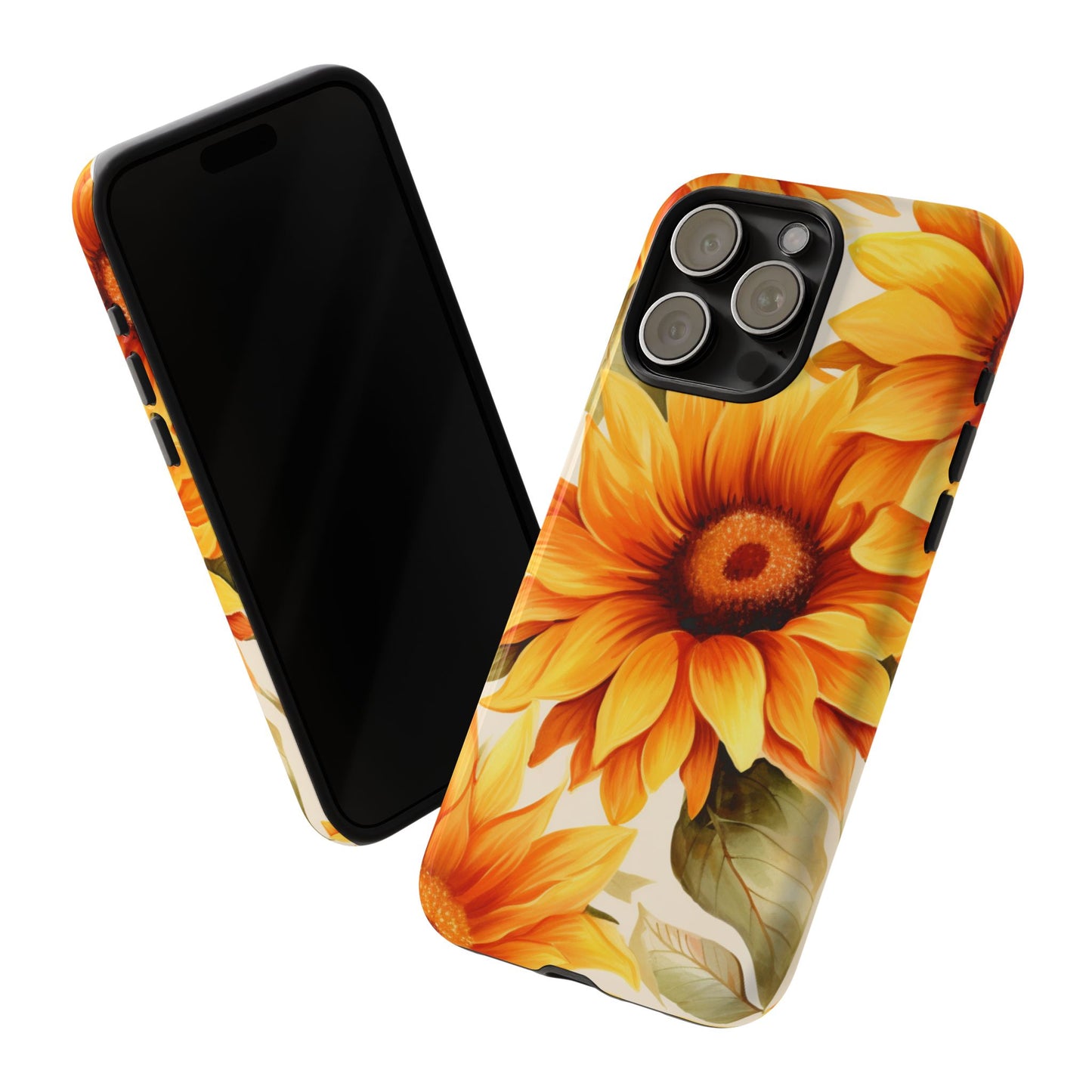 Golden Sunflower Glow Mobile Case – Radiant & Elegant