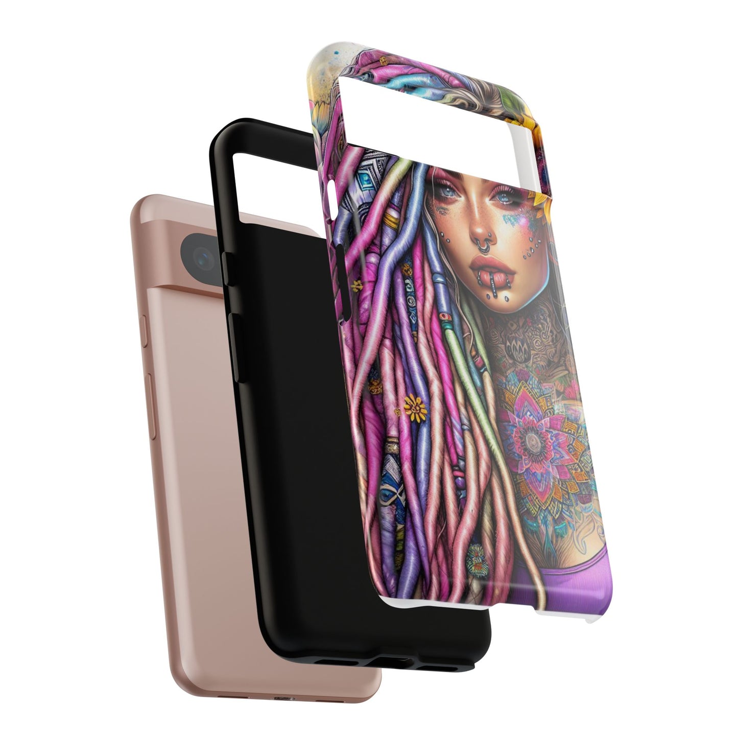 Boho Mandala Goddess – Ethereal Tattoo Art Mobile Cover