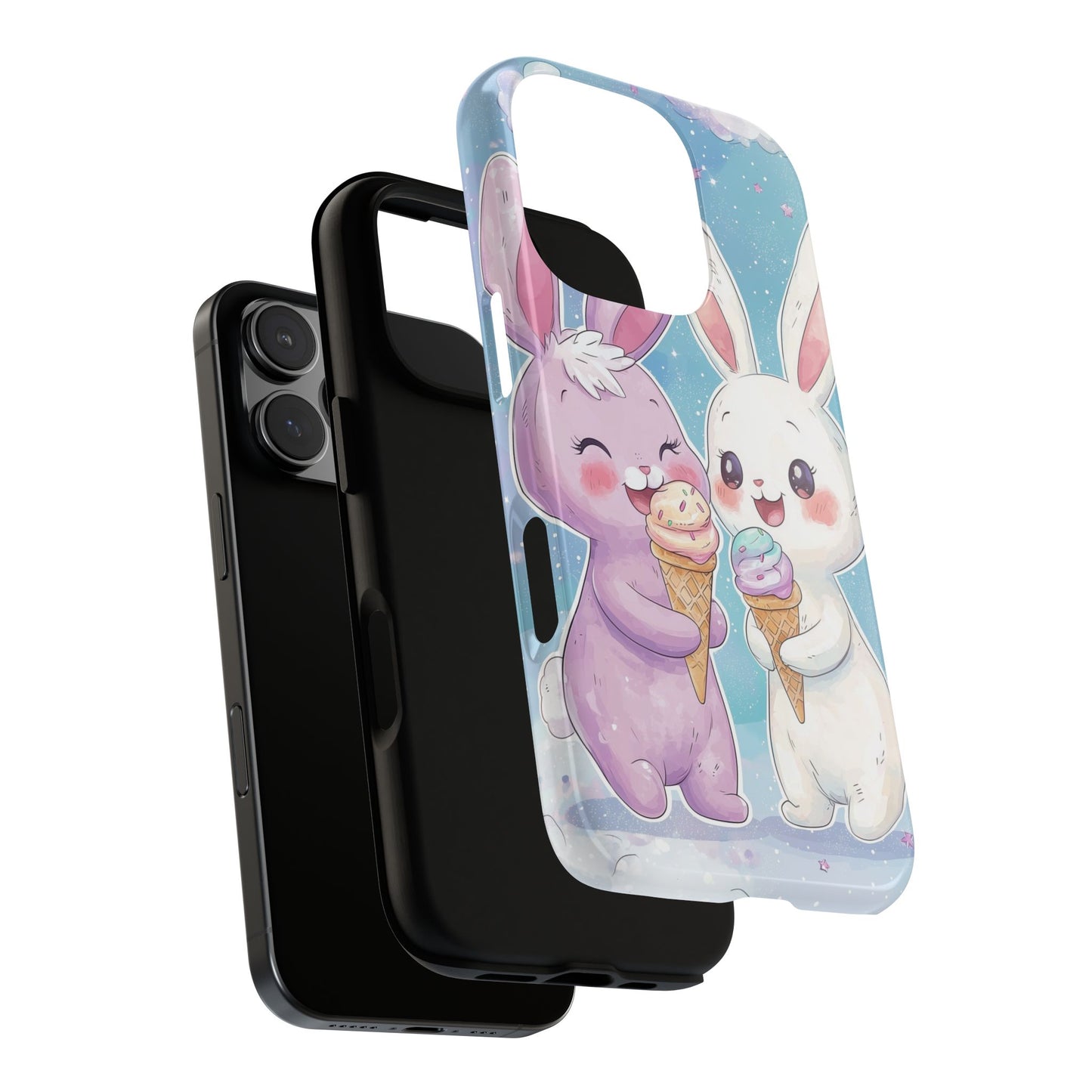 Sweet Bunny Bliss - Kawaii Anime Phone Case for iPhone, Samsung, Google Pixel
