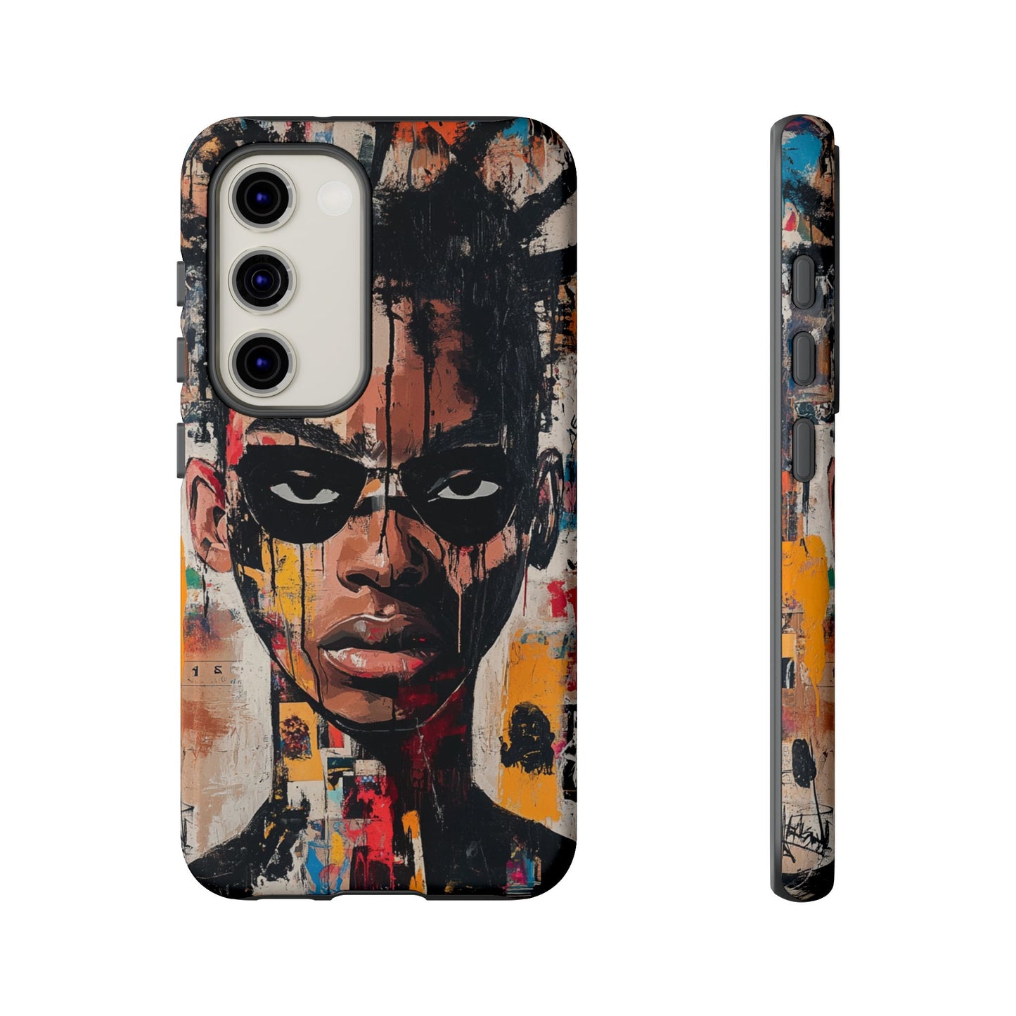 Abstract Graffiti Phone Case – Basquiat Art Inspired - iPhone, Samsung & Google Pixel Cover - Artistic Painting Case, Art Lover Gift