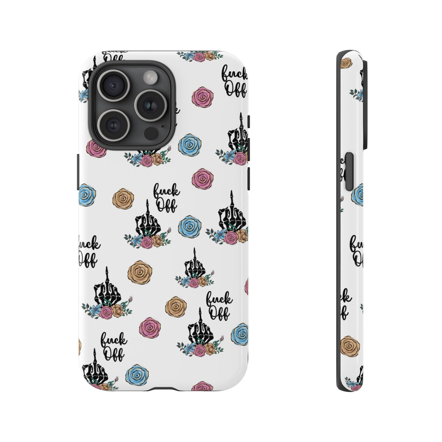Skeleton Hand Middle Finger Phone Case β Badass Gothic Cover for iPhone, Samsung & Google Pixel