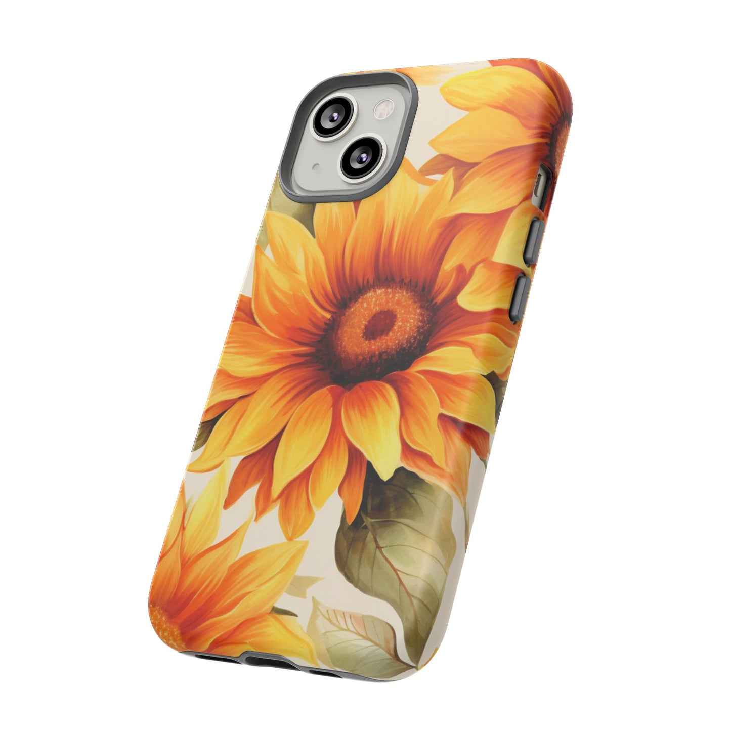 Golden Sunflower Glow Mobile Case – Radiant & Elegant